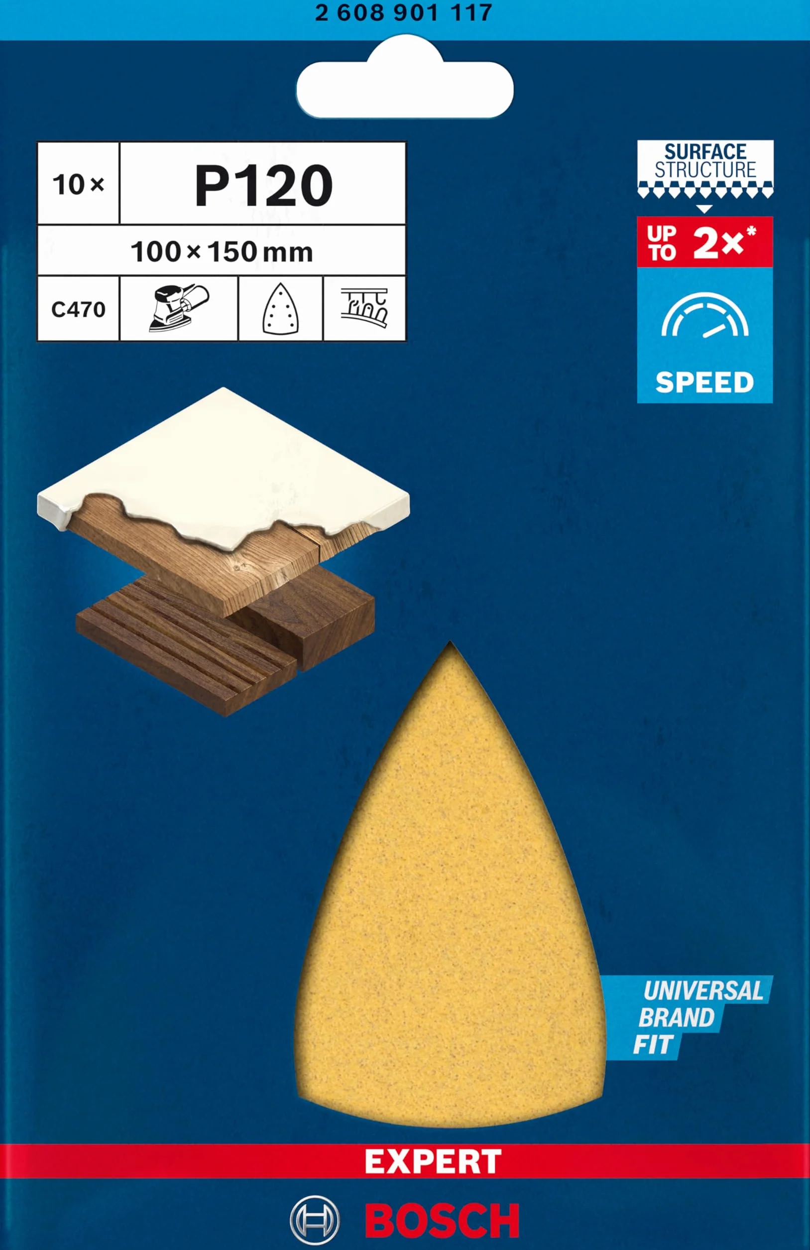 Bosch Professional Expert C470 papier ścierny 100 x 150 mm ziarnistość 120