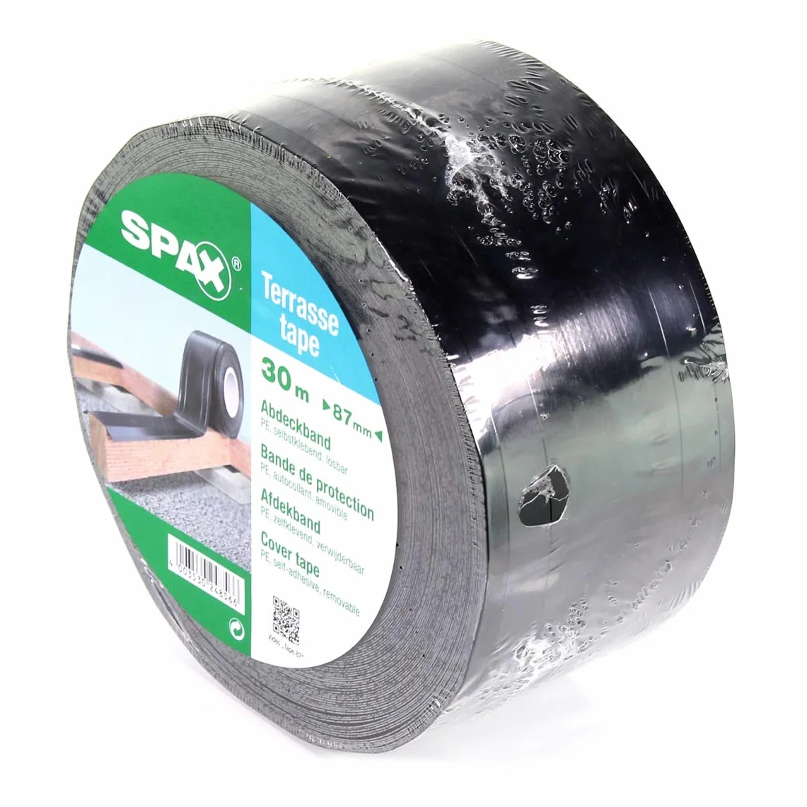 Spax Vma80117 Taśma Maskująca, Czarny, 30 m x 87 mm