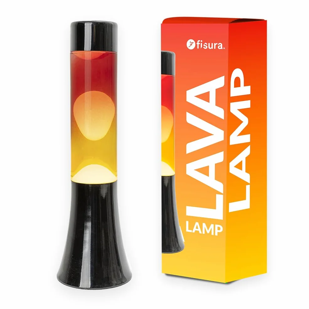 Fisura Lampa Lawowa Gradient 30 cm Czarna Podstawa Szkło Gradientowe