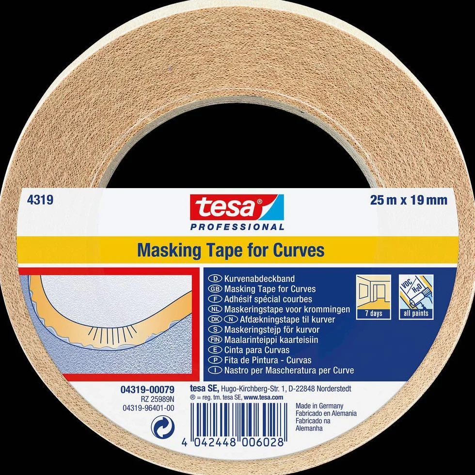 tesa 4319 taśma maskująca do zaokrągleń 19 mm x 25 m