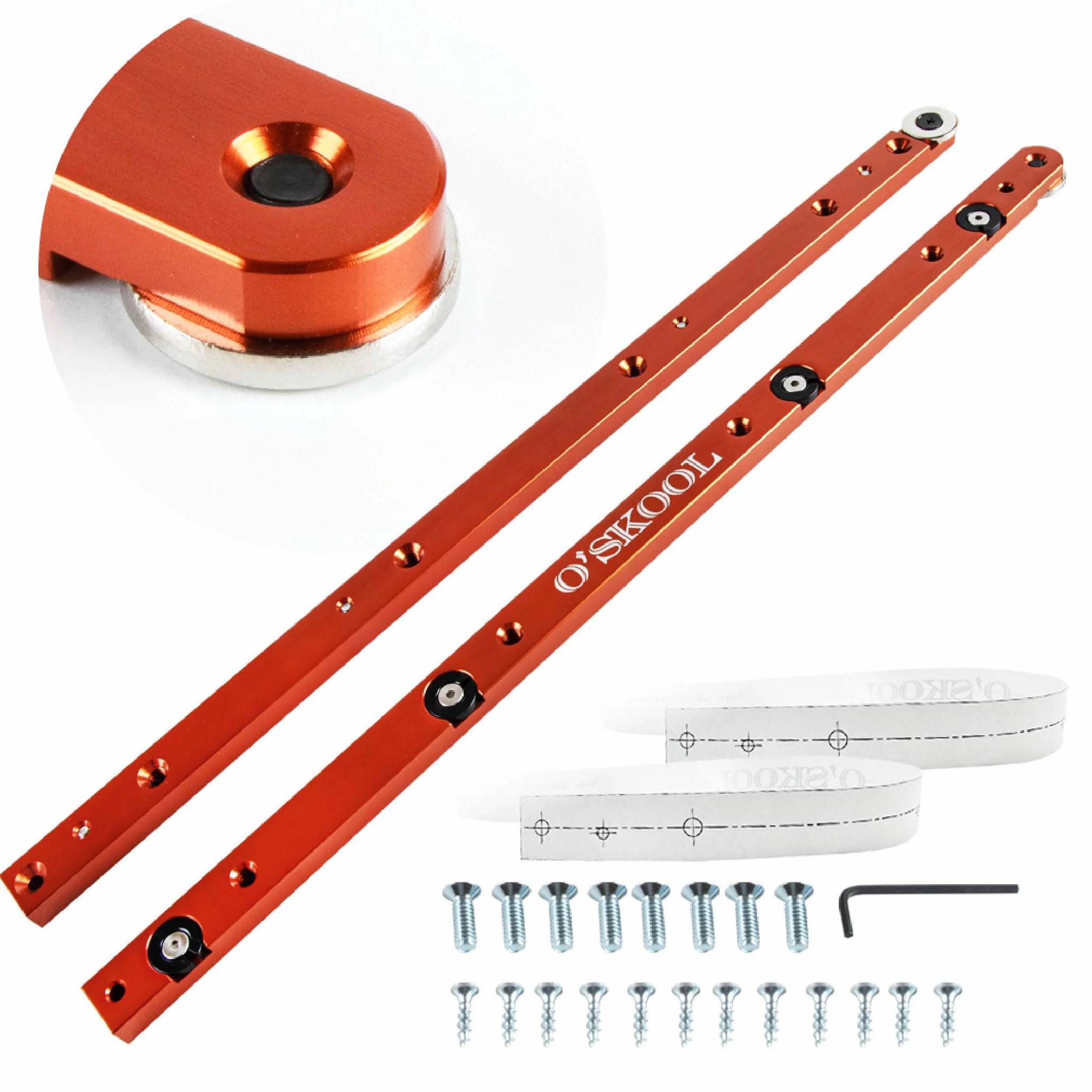O'SKOOL Pręty suwakowe do piły stołowej 430 mm 2 szt