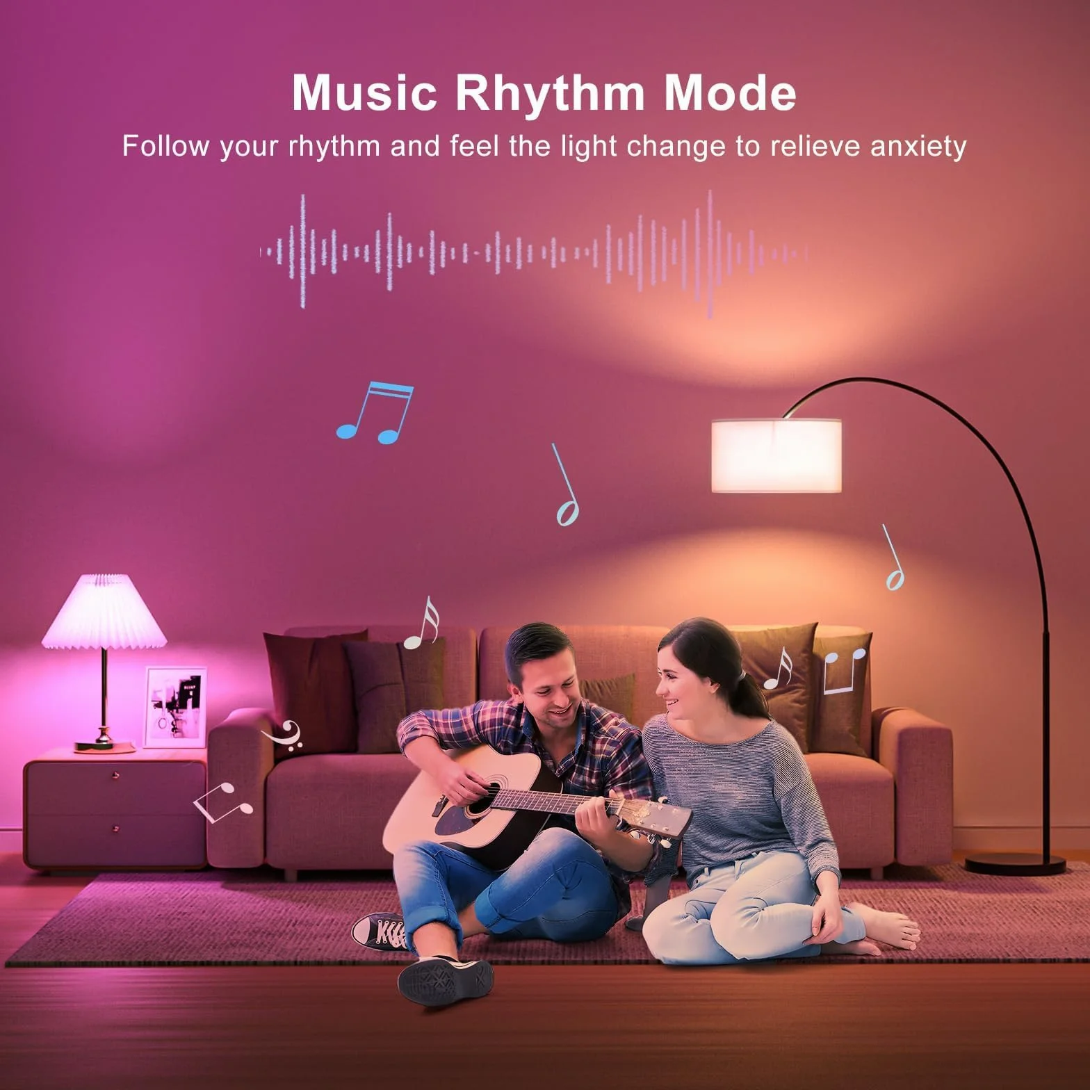 Żarówka Alexa Fitop Smart E27, lampa Wi-Fi, kompatybilna z Alexa/Google Home, 10 W, 900 lm, możliwość ściemniania, ciepła biel i wielokolorowa żarówka, kontrola za pomocą aplikacji, nie wymaga koncentratora, 2 szt.