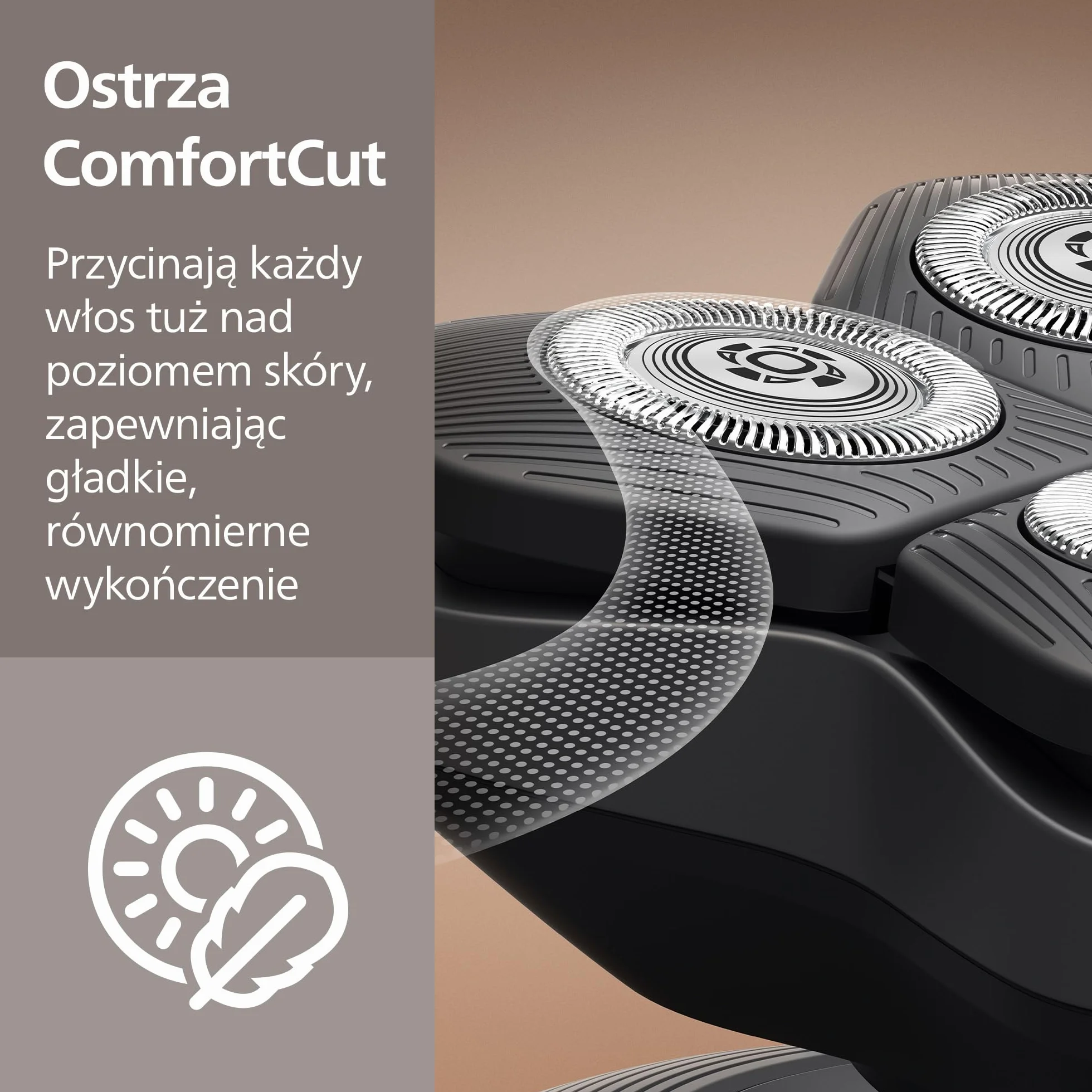 Philips Head Shaver Pro 9000 – golarka do głowy, głowica 360° Flexing Head i ostrza ComfortCut zapewniają dokładne golenie i są delikatne dla skóry, idealny prezent, model HS9980/15