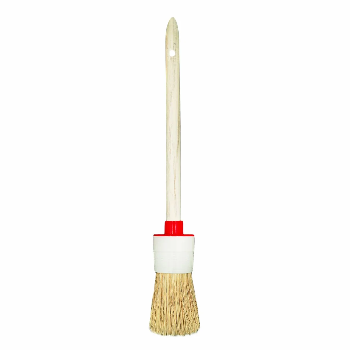 Zestaw 6 pędzli malarskich 3 płaskie 3 okrągłe 1,5" 2" 4" 6" włosie naturalne