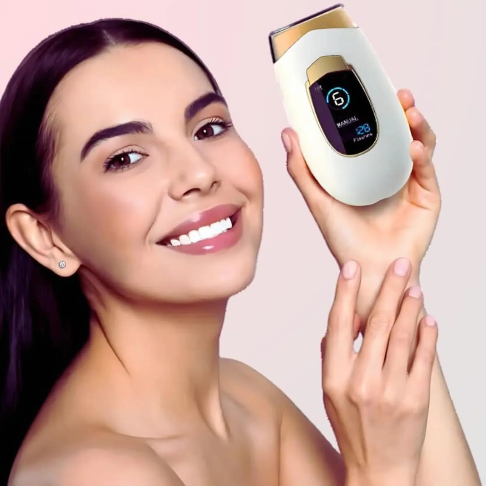 Generico lumisilk Lumina Lumisilk PRO 2.0 z pulsacyjnym światłem 2 w 1 dla kobiet i mężczyzn, depilacja twarzy, bikini i ciała, zaawansowana technologia zapewniająca trwałe rezultaty