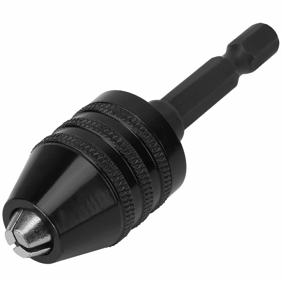 Uchwyt wiertarski bezkluczykowy 0,3-6,5 mm 1/4" sześciokątny adapter szybkiej wymiany