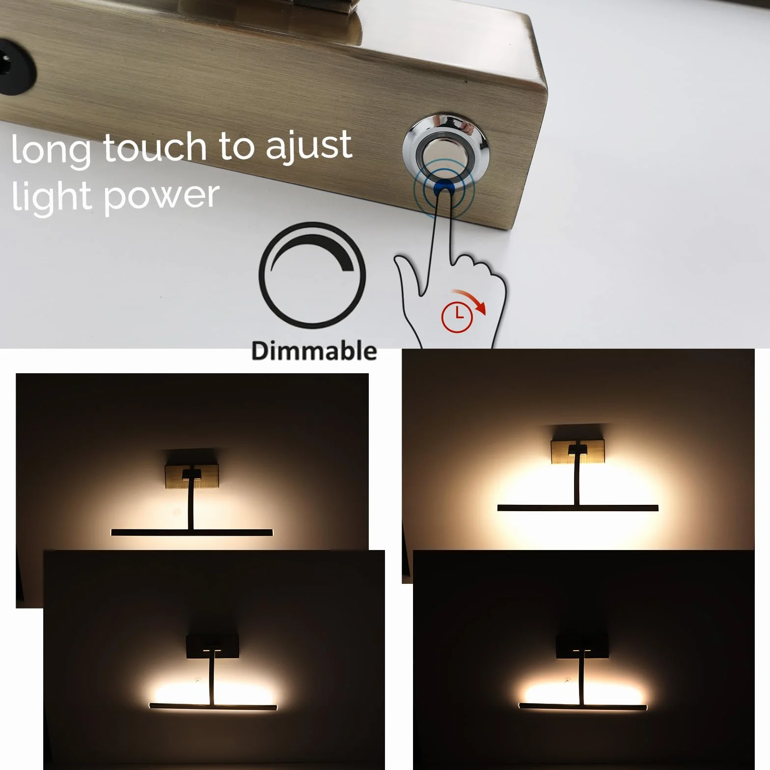 Alpinaluz Akumulatorowa lampa LED 4W 34cm ściemniane ciepłe światło 2700K bateria litowa 6h brąz antyczny