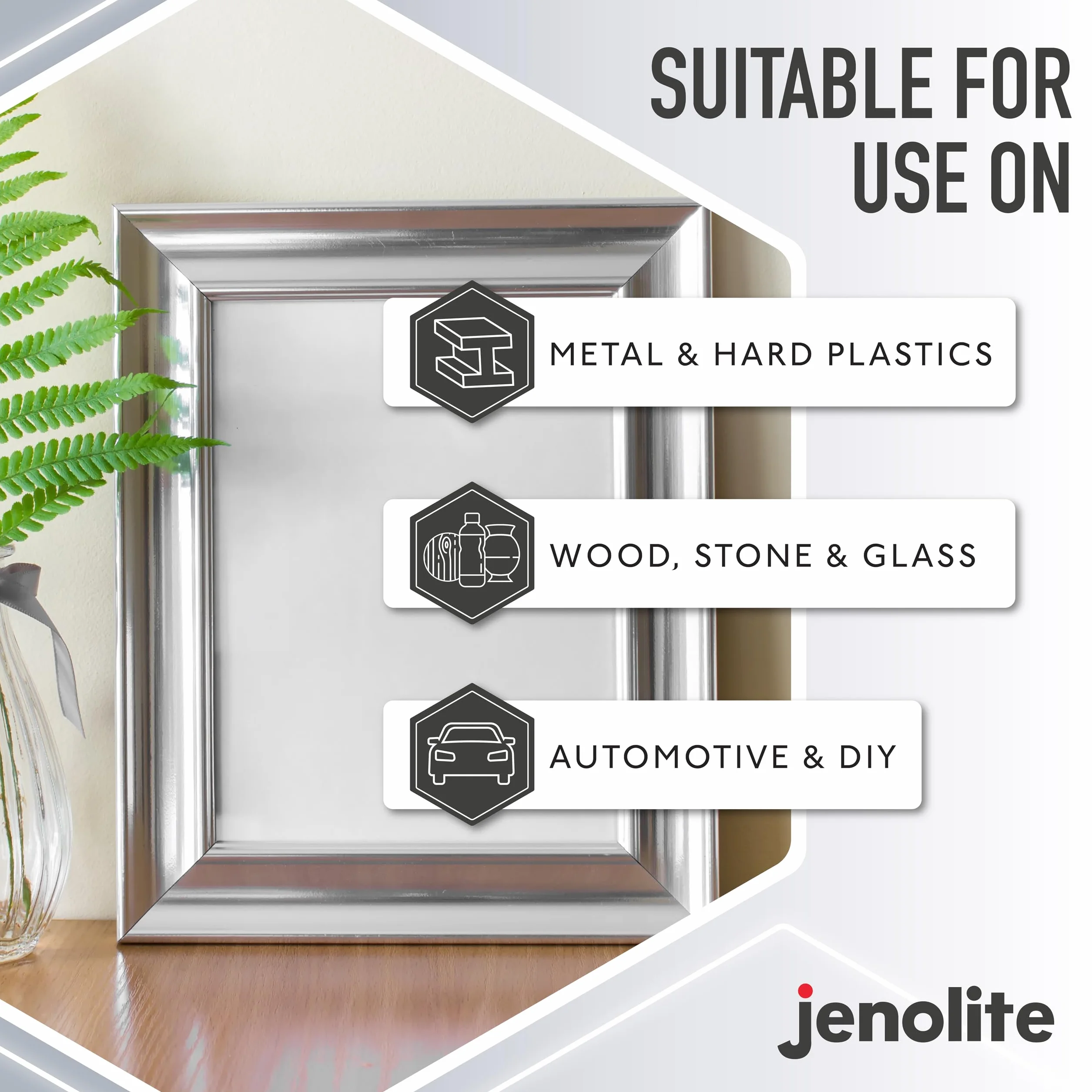 JENOLITE Chromowana farba w sprayu metaliczny chrom 400 ml