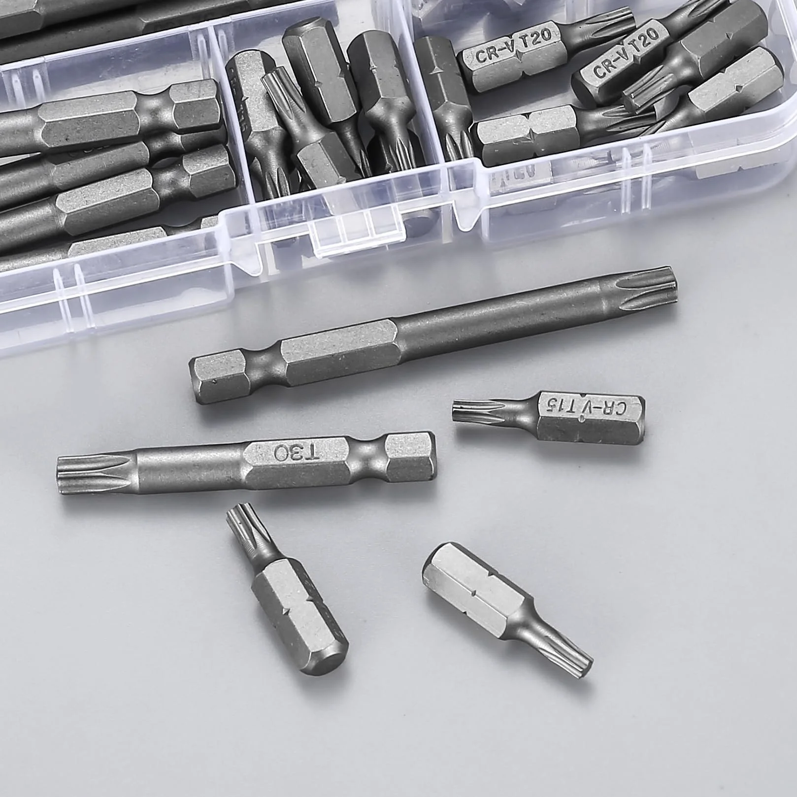 Zestaw bitów Torx T10 T15 T20 T25 T30 38 sztuk 1/4 cala napęd sześciokątny