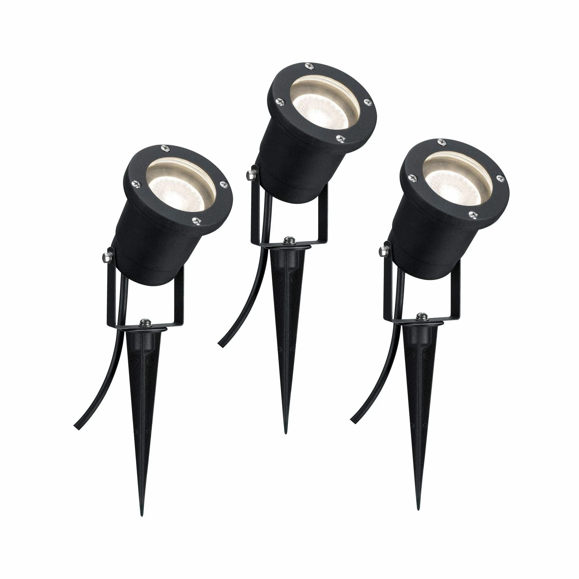 Paulmann Special Line 98897 kpl. 3 spotów IP44 GU10 ciepłobiały 3x3,5W LED oświetlenie zewnętrzne grot do wbicia w ziemię