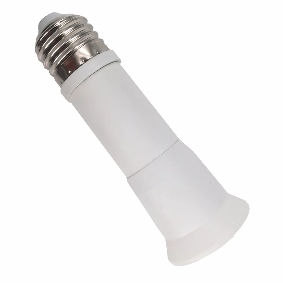 3 sztuki białe 110 – 135 mm długość regulowane przedłużenie E27 na E27 przedłużacz lampy LED podstawa adapter "wielorazowe"