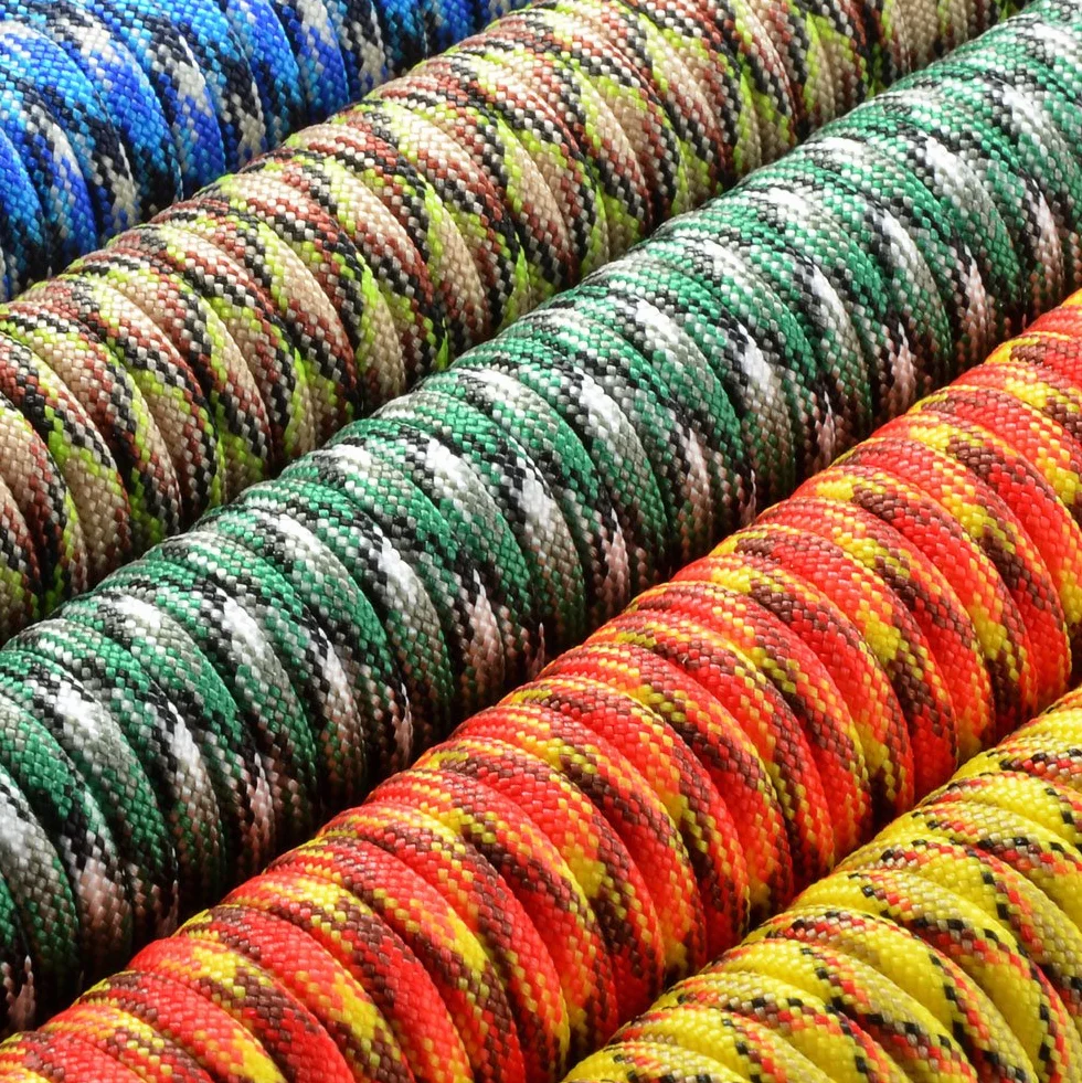 Ganzoo paracord 550 typ 3, sznur 4 mm 31 m z 7 rdzeniami, nylonowy kord spadochronowy Neon Lemon żółty neon zielony, do prac DIY: bransoletki, uchwyty, smycz dla psa, kemping, wędkarstwo, survival