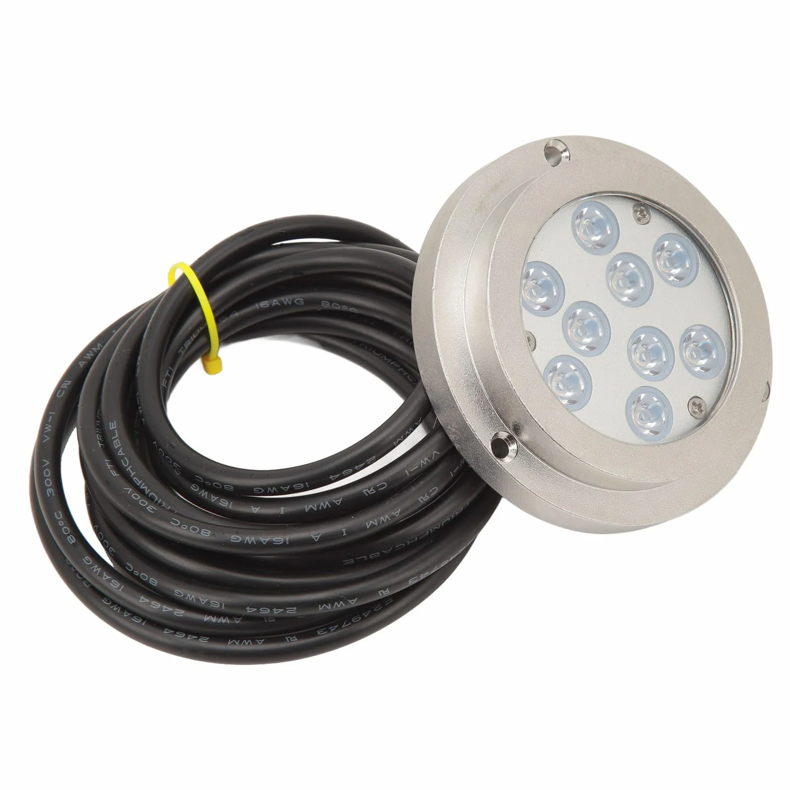 Podwodna Lampka LED do łodzi 3,8 Cala IP68 Wodoodporna Lampa Basenowa ze Stali Nierdzewnej do Jachtów, żaglówek i Morskiego Oświetlenia Dekoracyjnego
