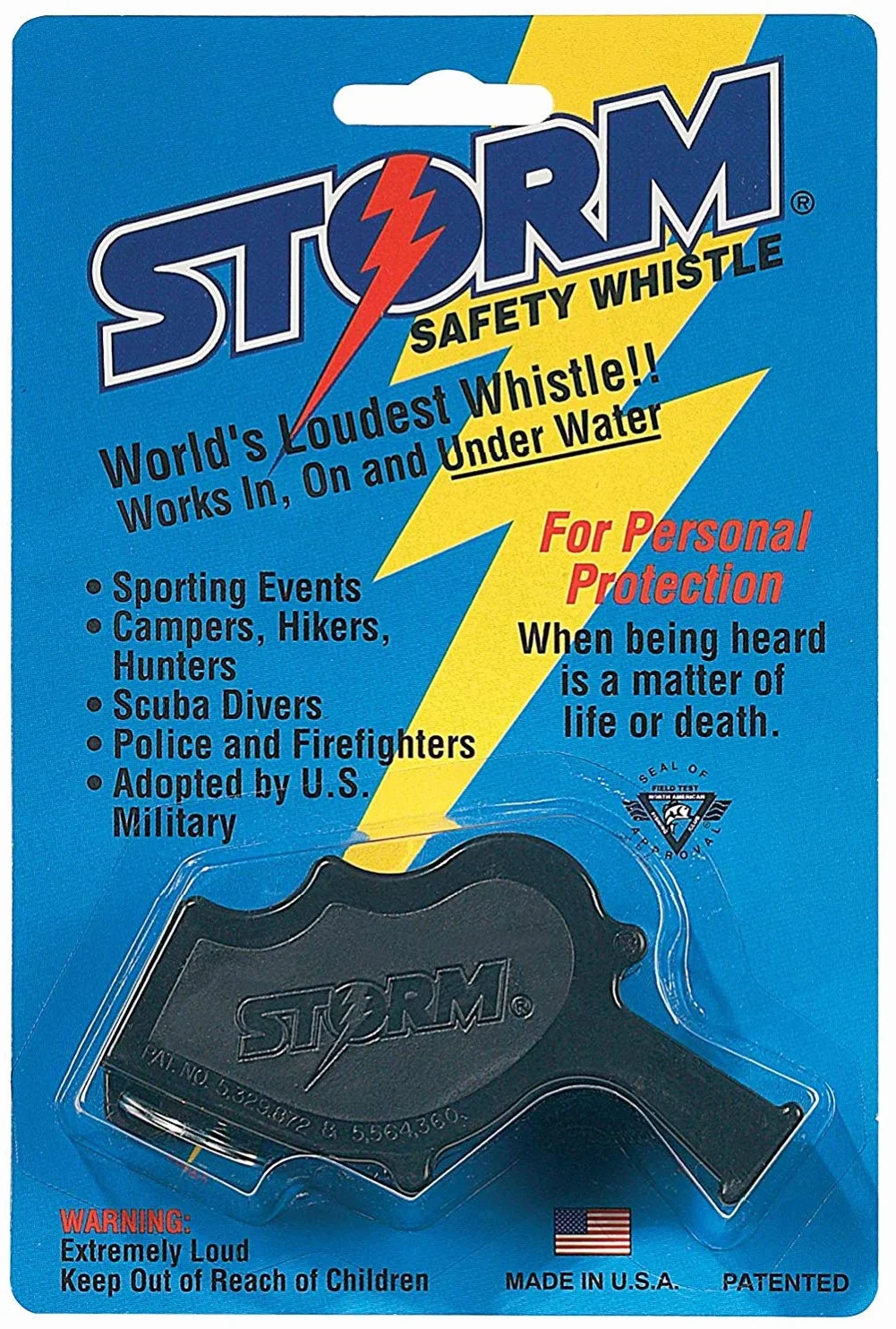 Rothco Storm Safety Whistle/Safety Black