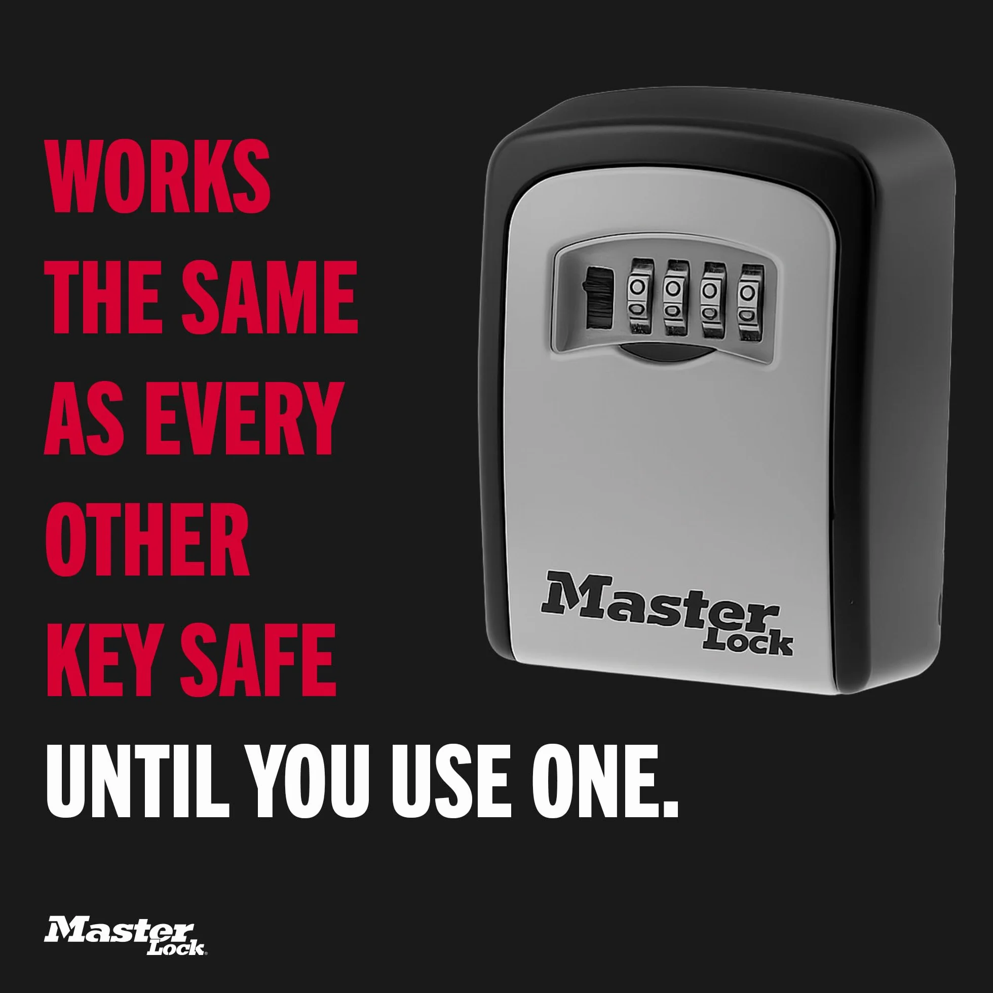 Bezpieczna Skrzynka na Klucze MASTER LOCK Montaż na Ścianie 5401EURD Select Access Szary Czarny Średni