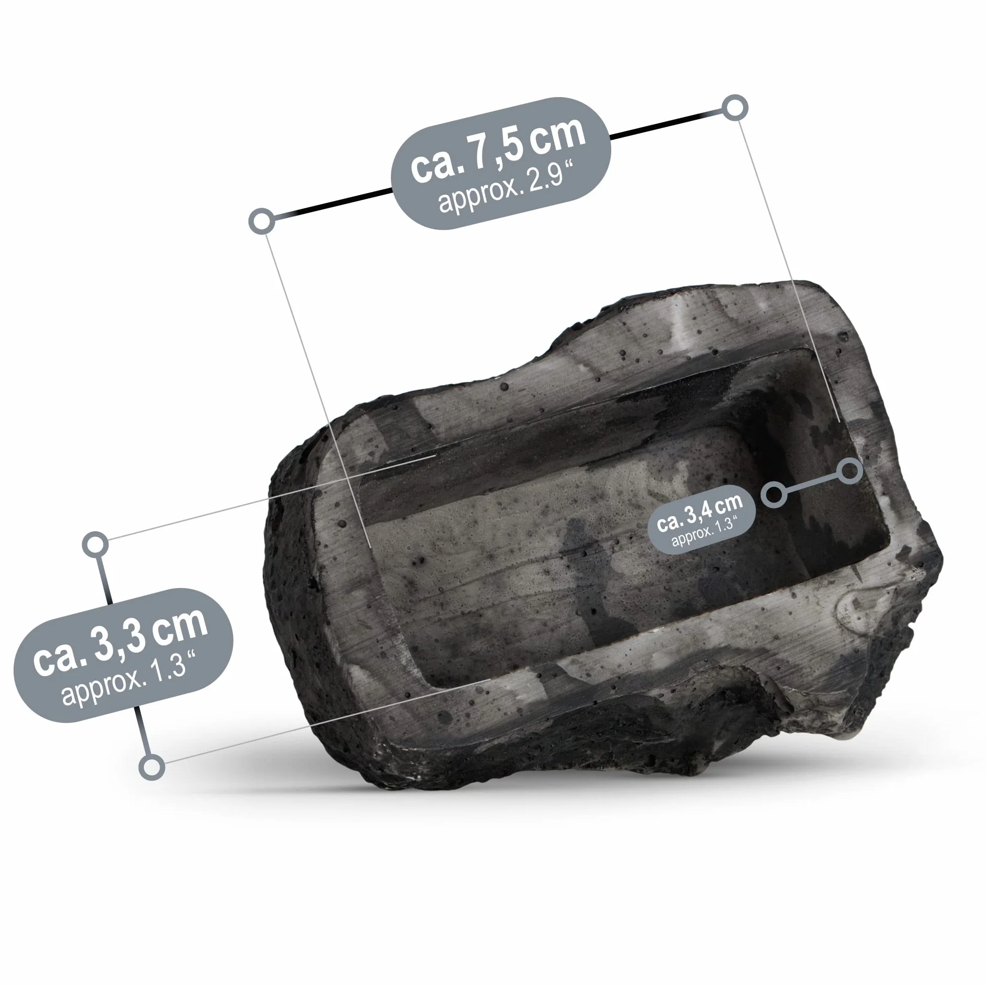 COM-FOUR® 2x kluczowy kamien imitacja kamienia z sekretna przegródka do geocachingu kryjówka na klucze sztuczny glaz