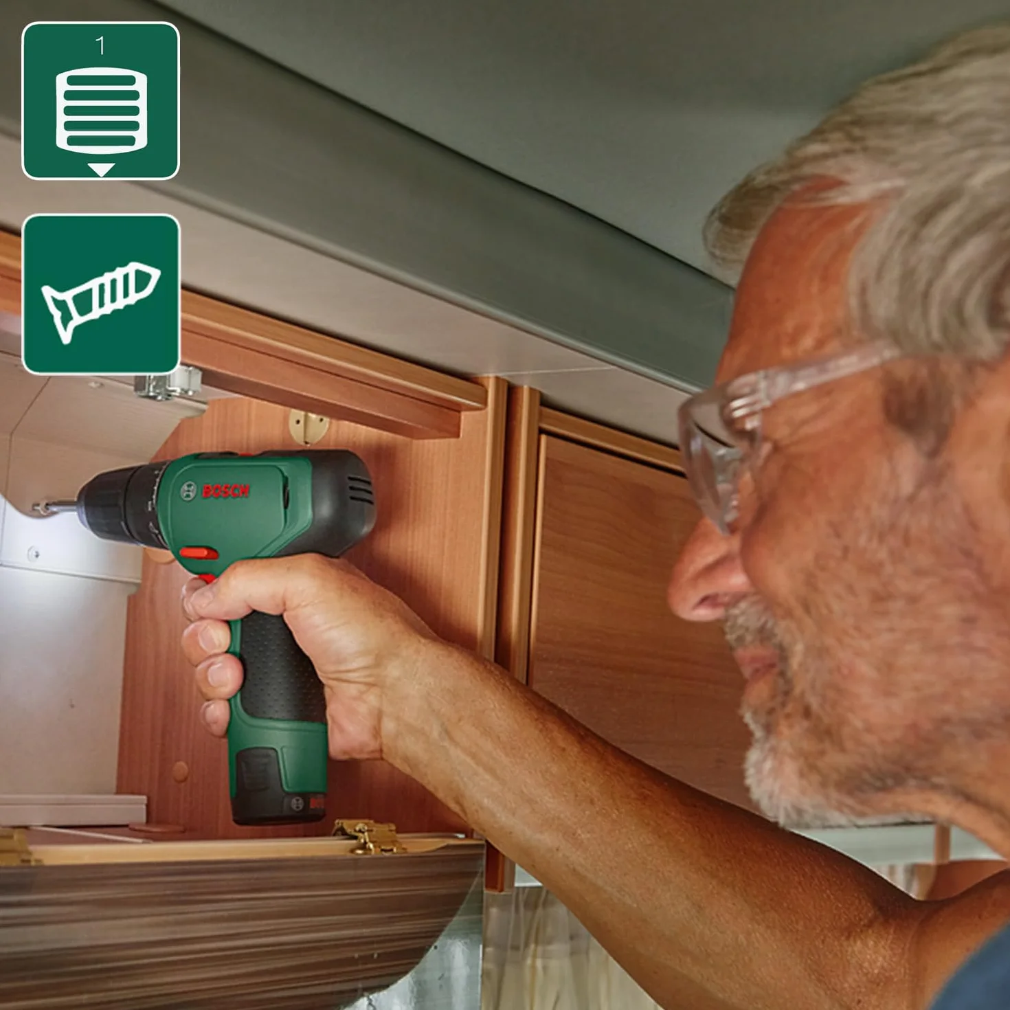 Bosch EasyDrill 1200 Akumulatorowa Wiertarka 12V Zestaw 2 Akumulatory Walizka