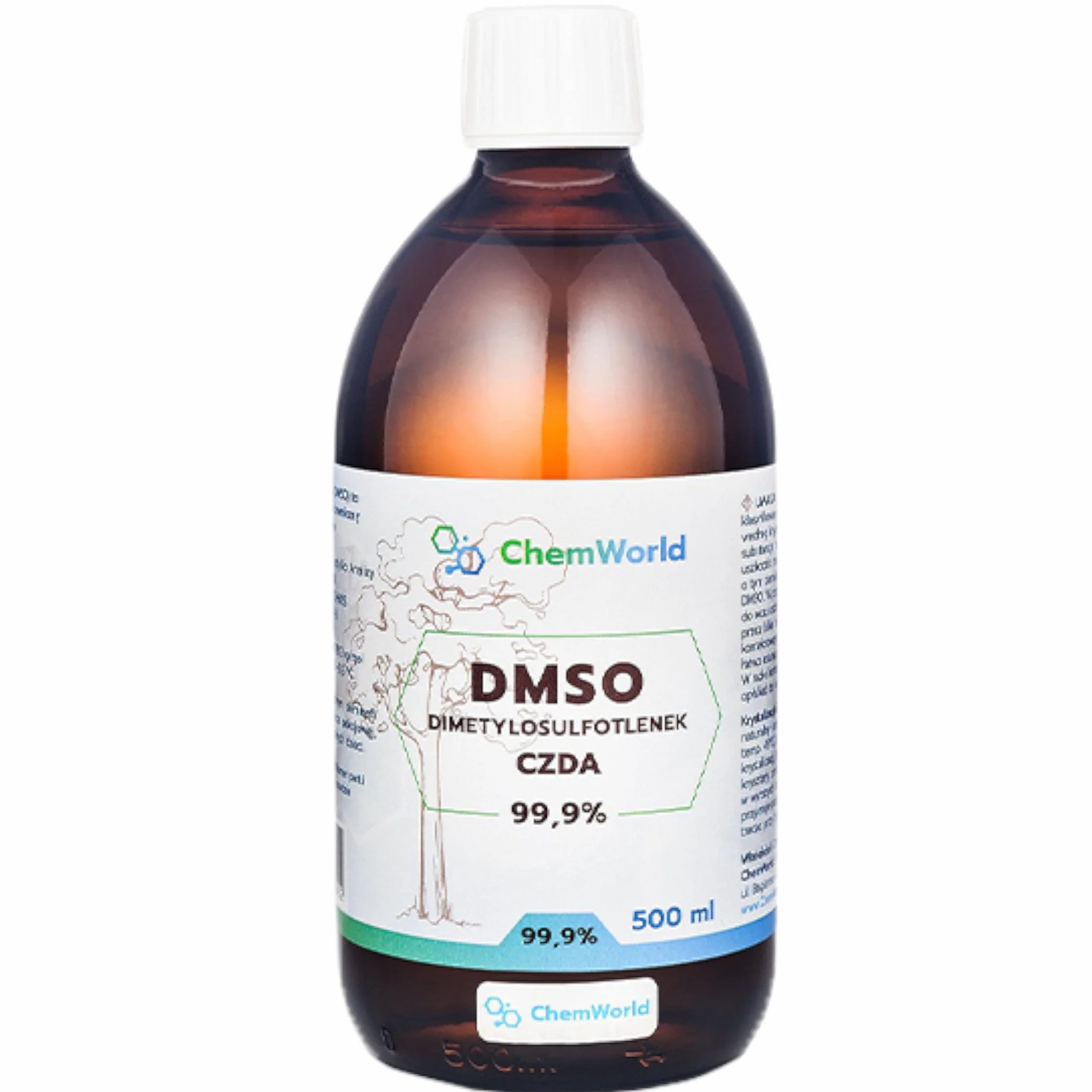 DMSO Dimetylosulfotlenek CZDA 500 ml - ChemWorld