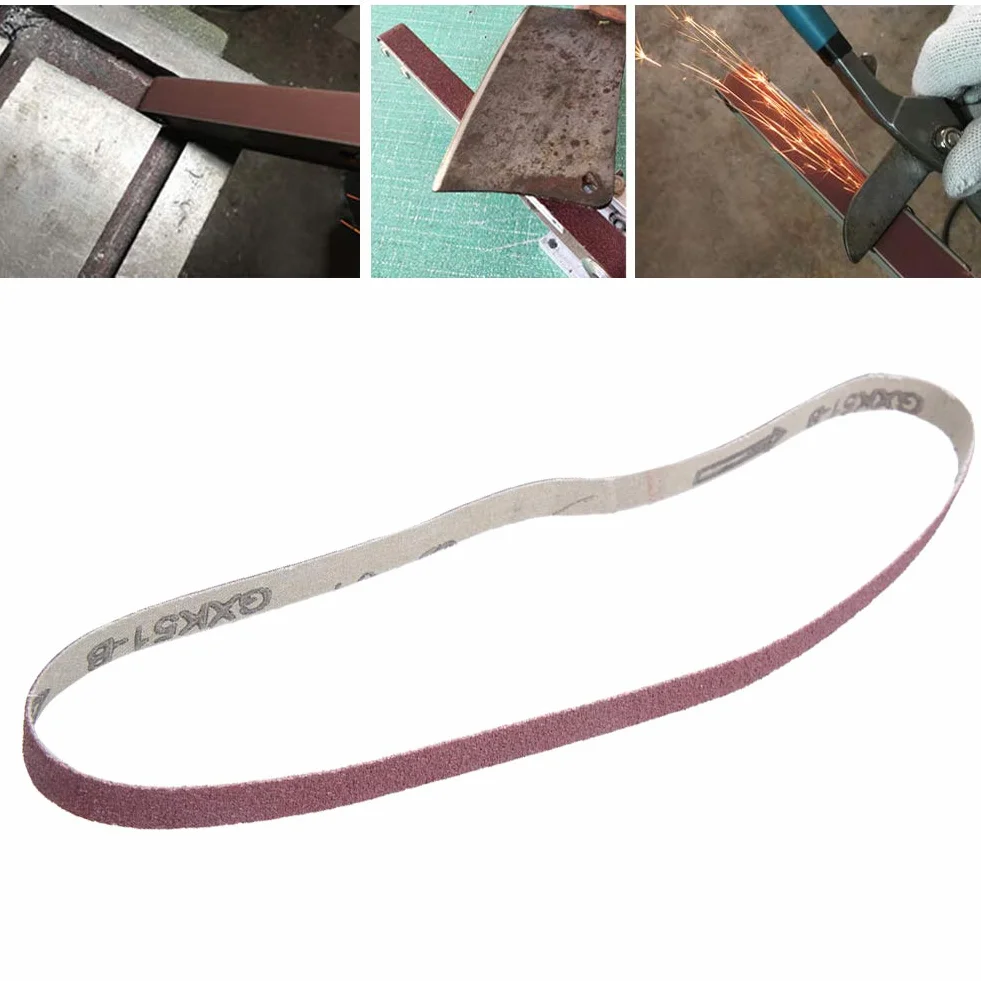Papier ścierny z taśmą szlifierską Tlenek Glinu 10 szt. 533 X 9 Mm 60#