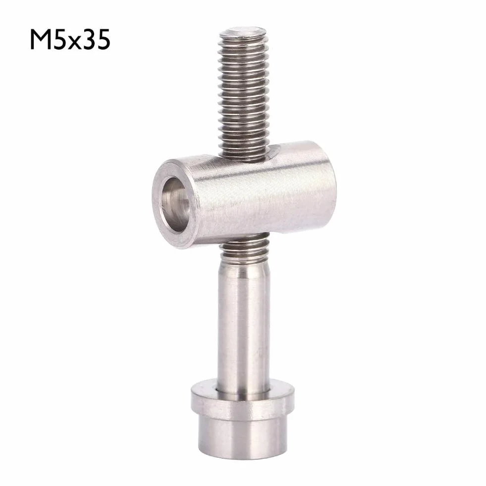 M5 x 30/35/40 mm śruba do sztycy rowerowej ze stopu tytanu sztyca siodełka sztyca rowerowego śruby rowerowe śruba z okrągłym łbem do roweru akcesoria zamienne