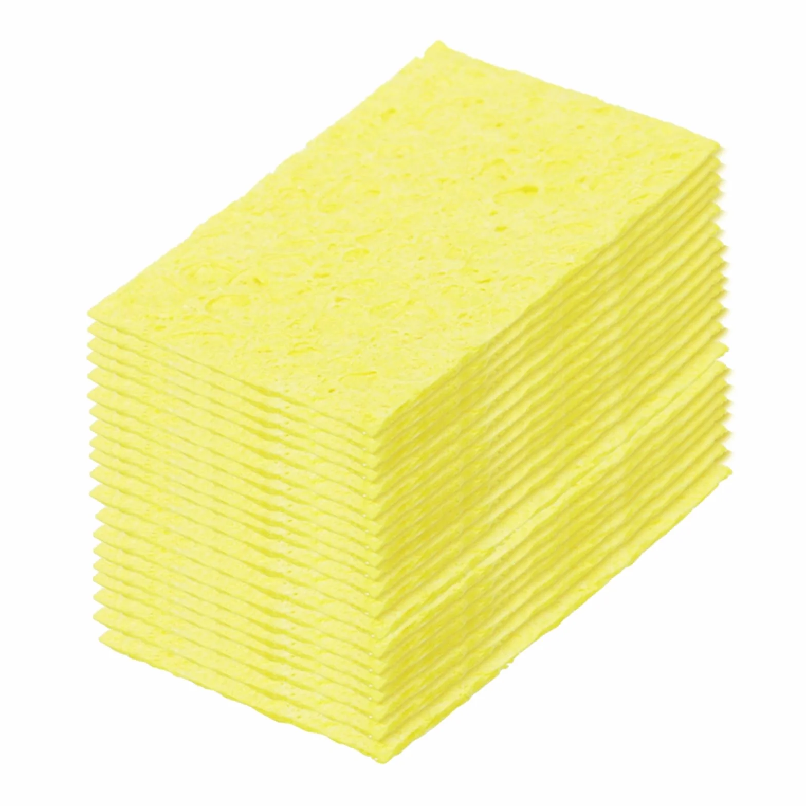 QUARKZMAN Gąbka lutownicza 25 szt. 5 x 3,5 cm prostokątna żółta podkładka czyszcząca