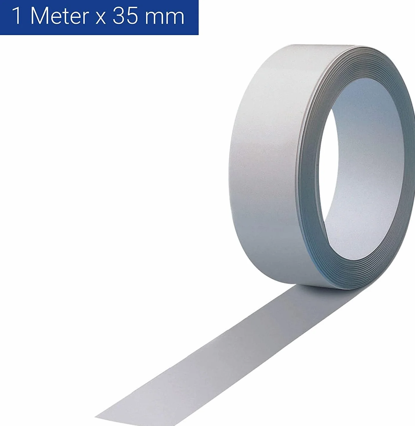 MAUL Taśma Mocująca 100 cm x 3,5 cm Samoprzylepna Metalowa Biała do Dekoracji i Wieszania