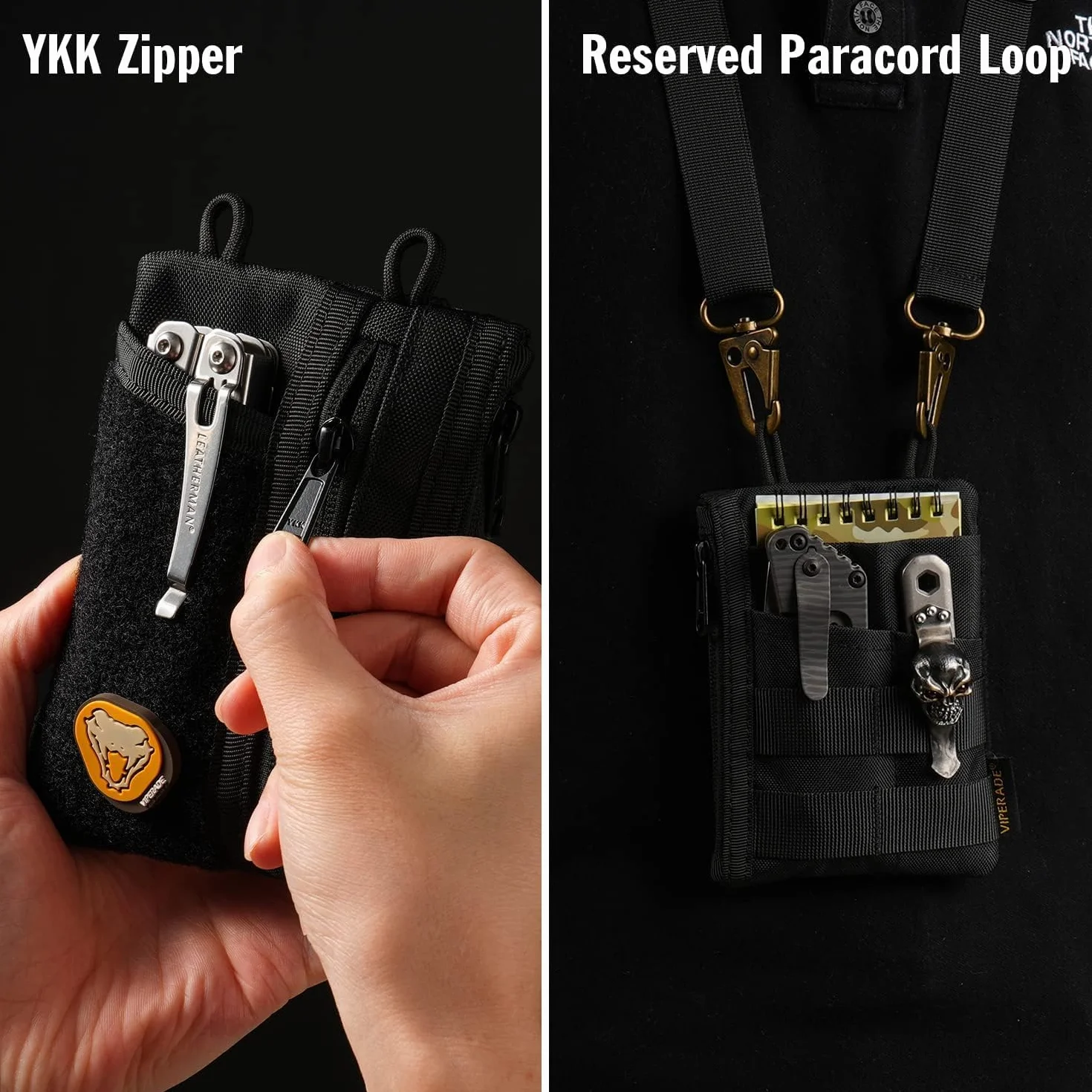 VIPERADE VE18 Mała torba EDC z 6 kieszeniami, organizer na narzędzia