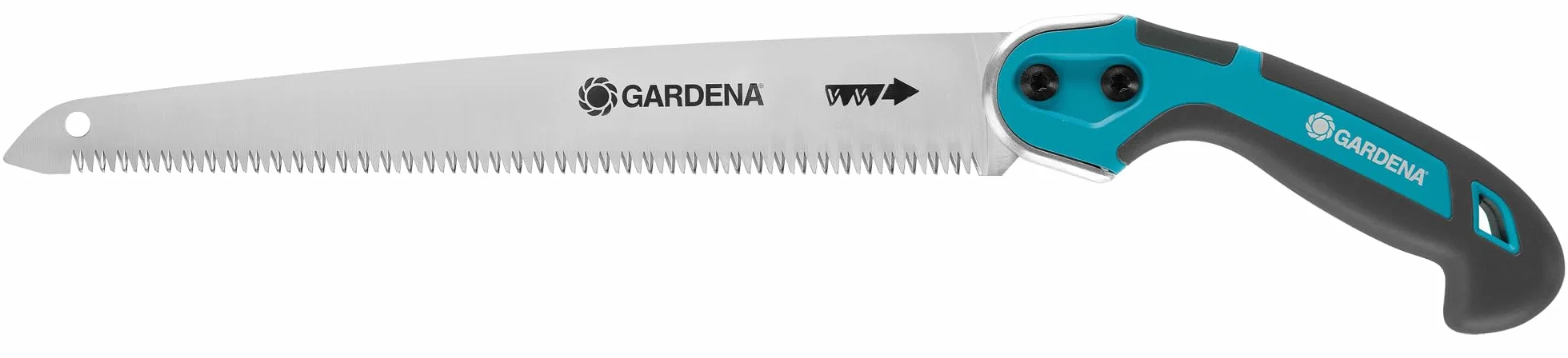 Gardena piła ogrodowa 300 P: piła ręczna do drewna, precyzyjne uzębienie, z zaczepem i osłoną ostrza