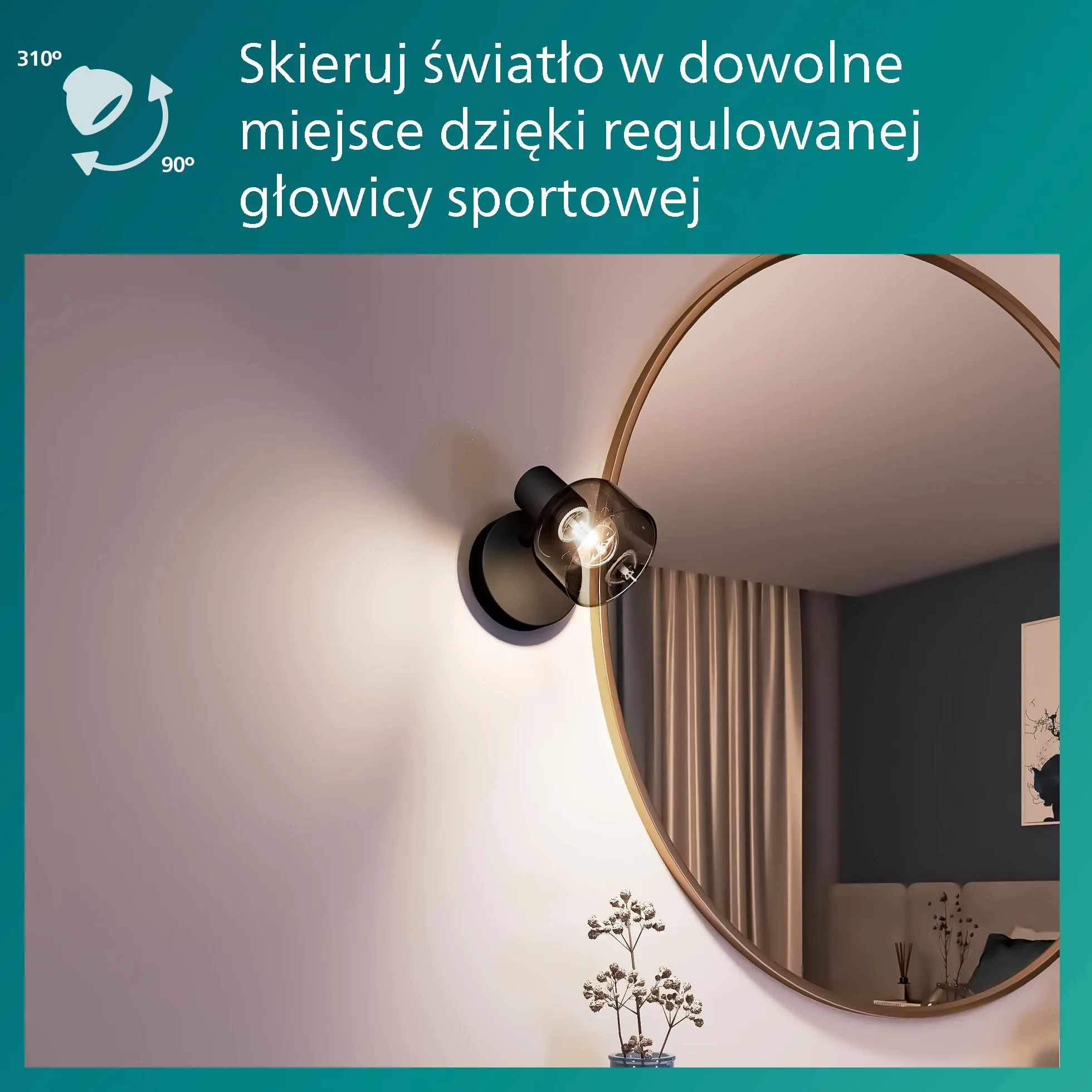Philips Sleet Pojedynczy Reflektor Punktowy Czarny IP20 E14
