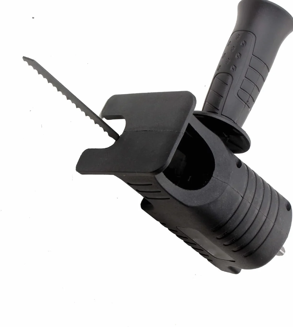 Adapter do Piły Szablastej Zdejmowana Ręczna Wiertarka Elektryczna Głowica do Konwersji Piły Łańcuchowej z 3 Ostrzami do Drewna, Twardego Plastiku