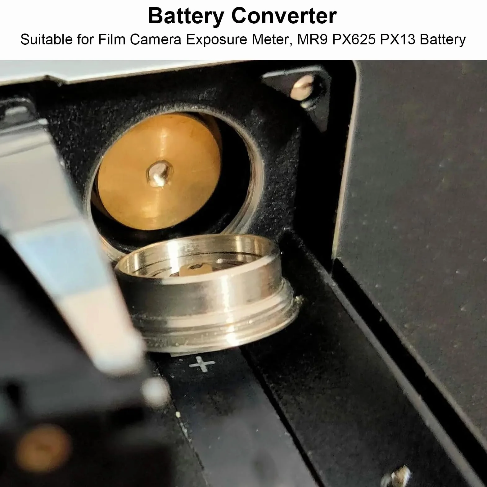 Adapter Baterii MR-9 Zamiennik dla Miernika Ekspozycji Kamery Filmowej MR9 PX625 PX13 LR44 1.4V Baterie Guzikowe Cynkowo-powietrzne