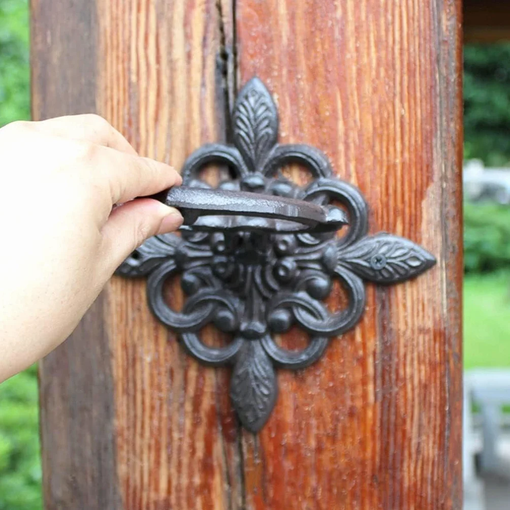 Żeliwna kołatka do drzwi wejściowych vintage antyczna dekoracja