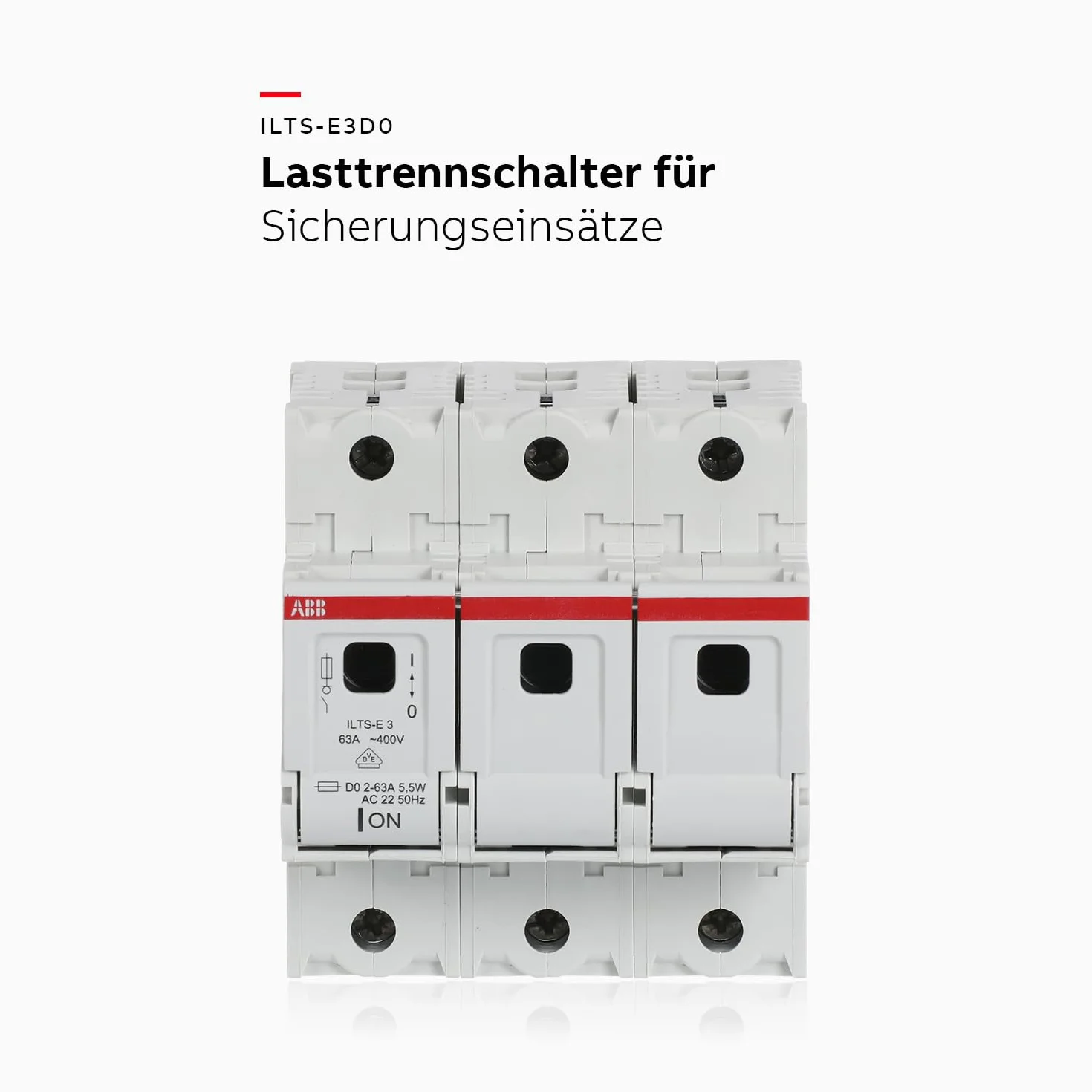 ABB ILTS-E 3-biegunowy odłącznik obciążenia 400 V 63 A biały