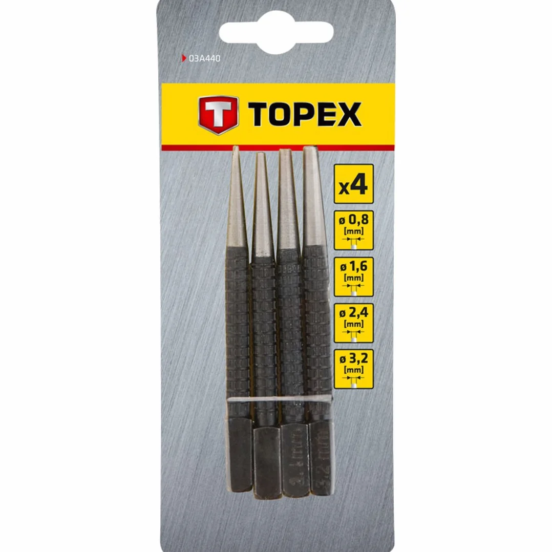 Dobijaki do gwoździ, 4 szt. TOPEX 03A440