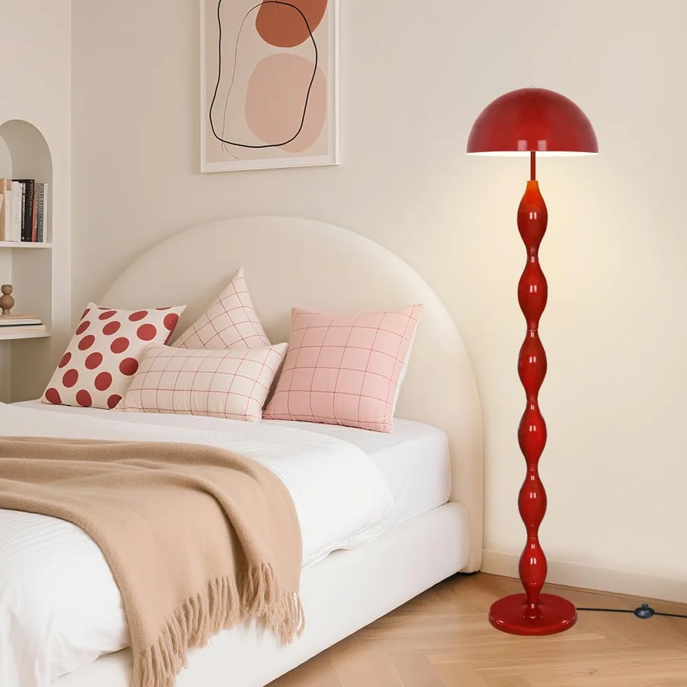 Lampa podłogowa LED 63 cm czerwona funky 3 kolory nowoczesna