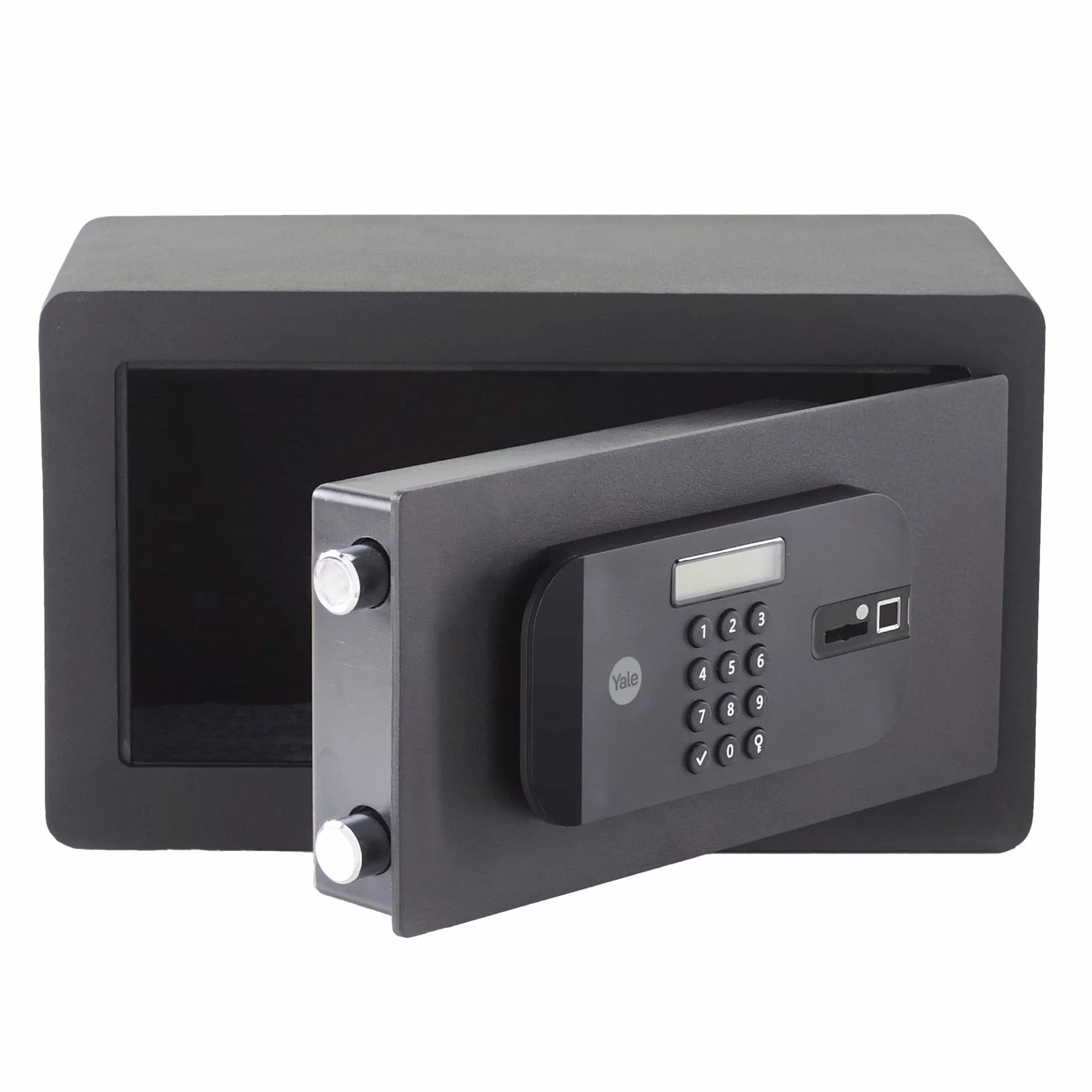 Yale YSFB/200/EB1 Sejf Kompaktowy Czytnik Linii Papilarnych Wyświetlacz LCD 9.6l 35x20x20cm Czarny