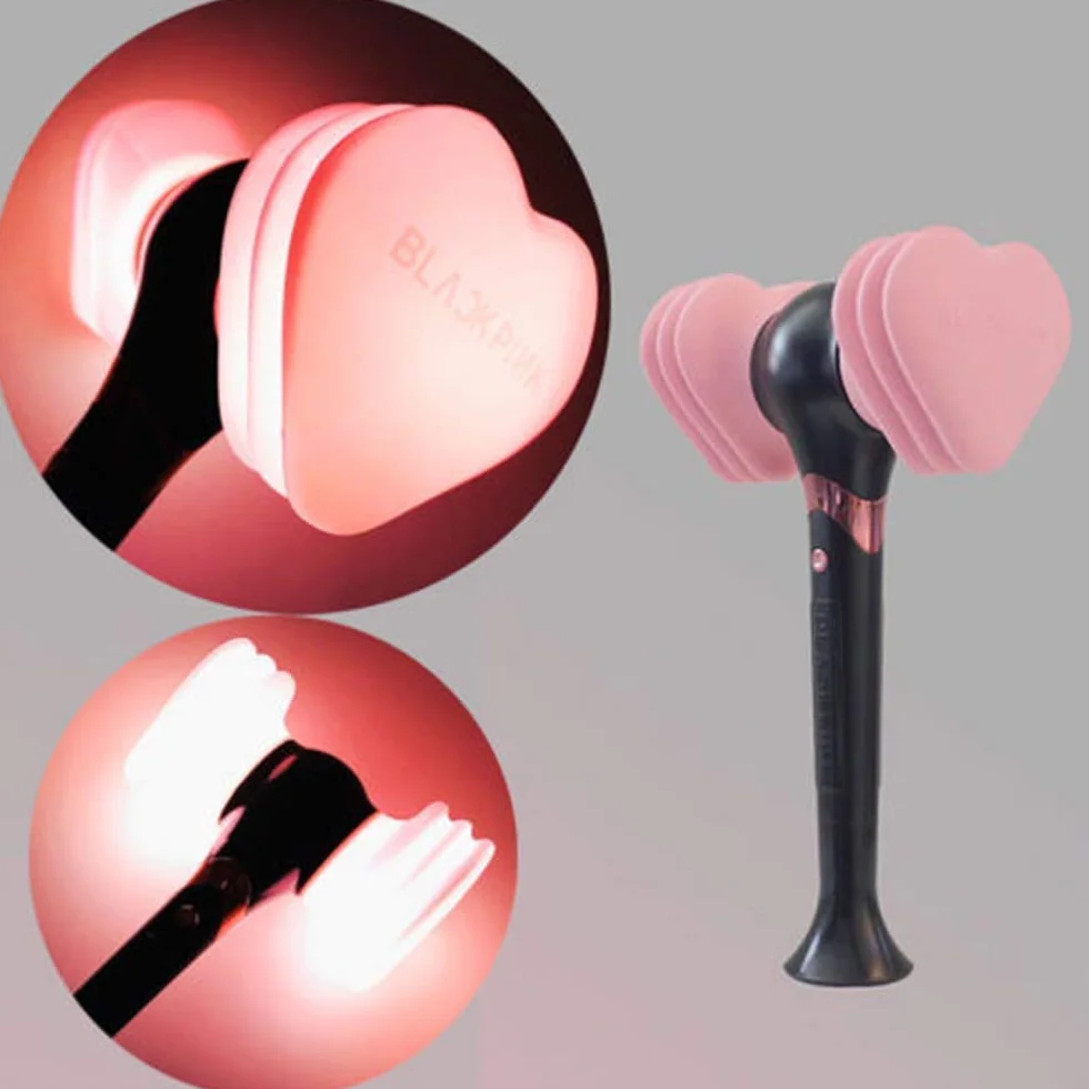 Blackpink Latarenka w Kształcie Serca Młotka Kpop Lampa Led na Koncerty Fluorescencyjna
