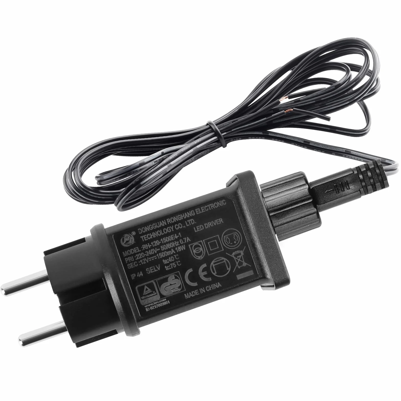 Nadmuchiwany adapter 12 V 1,5 A IP44 wodoodporny transformator zasilacz do LED