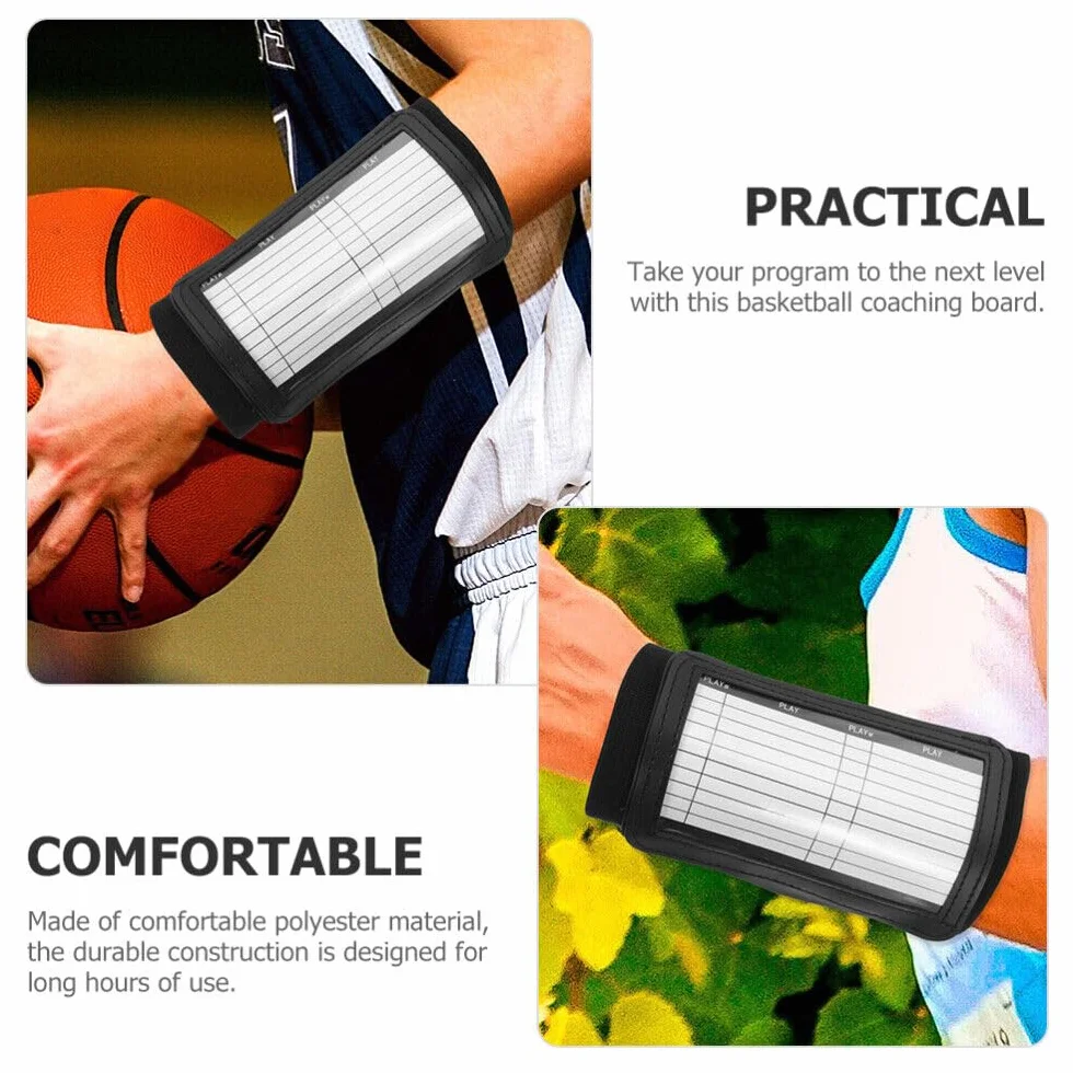 Football Wrist Playbook, Wrist Coach Football, opaska na nadgarstki, zestaw do gry w piłkę nożną młodzieżową, Playbook, profesjonalna deska coachingowa do koszykówki, 2 sztuki