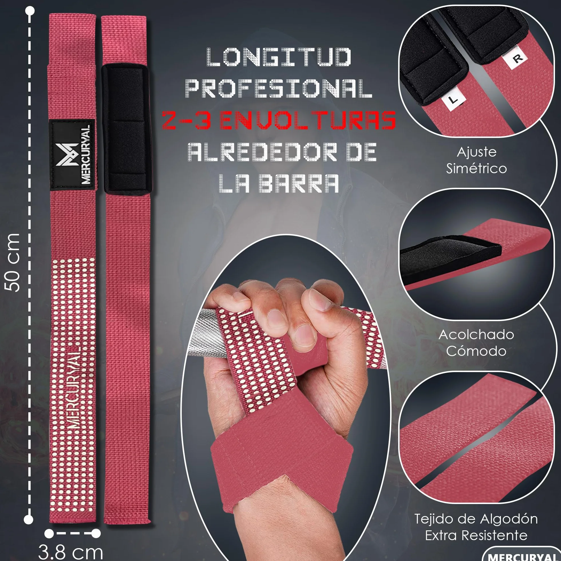 MERCURYAL Pack Straps - Siłownia - Akcesoria do siłowni