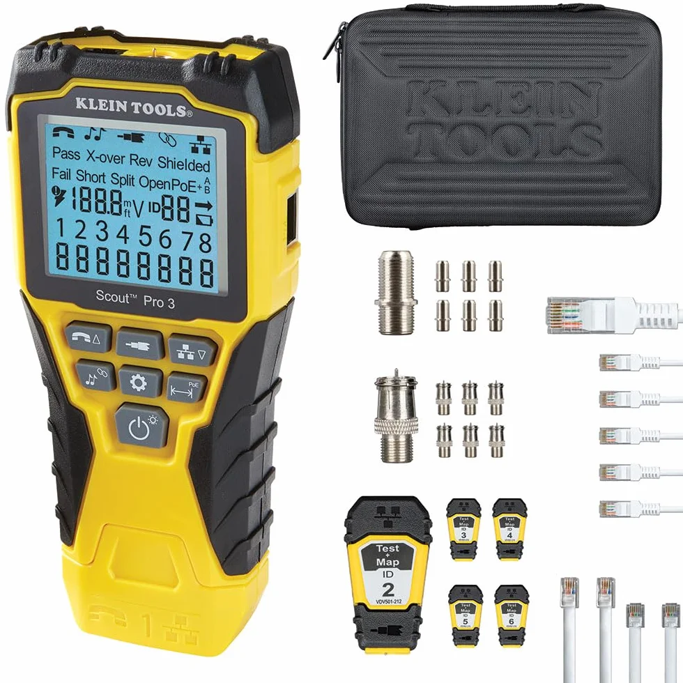Klein Tools VDV501-853 Scout Pro 3 Tester kabli z pilotem Test-n-Map