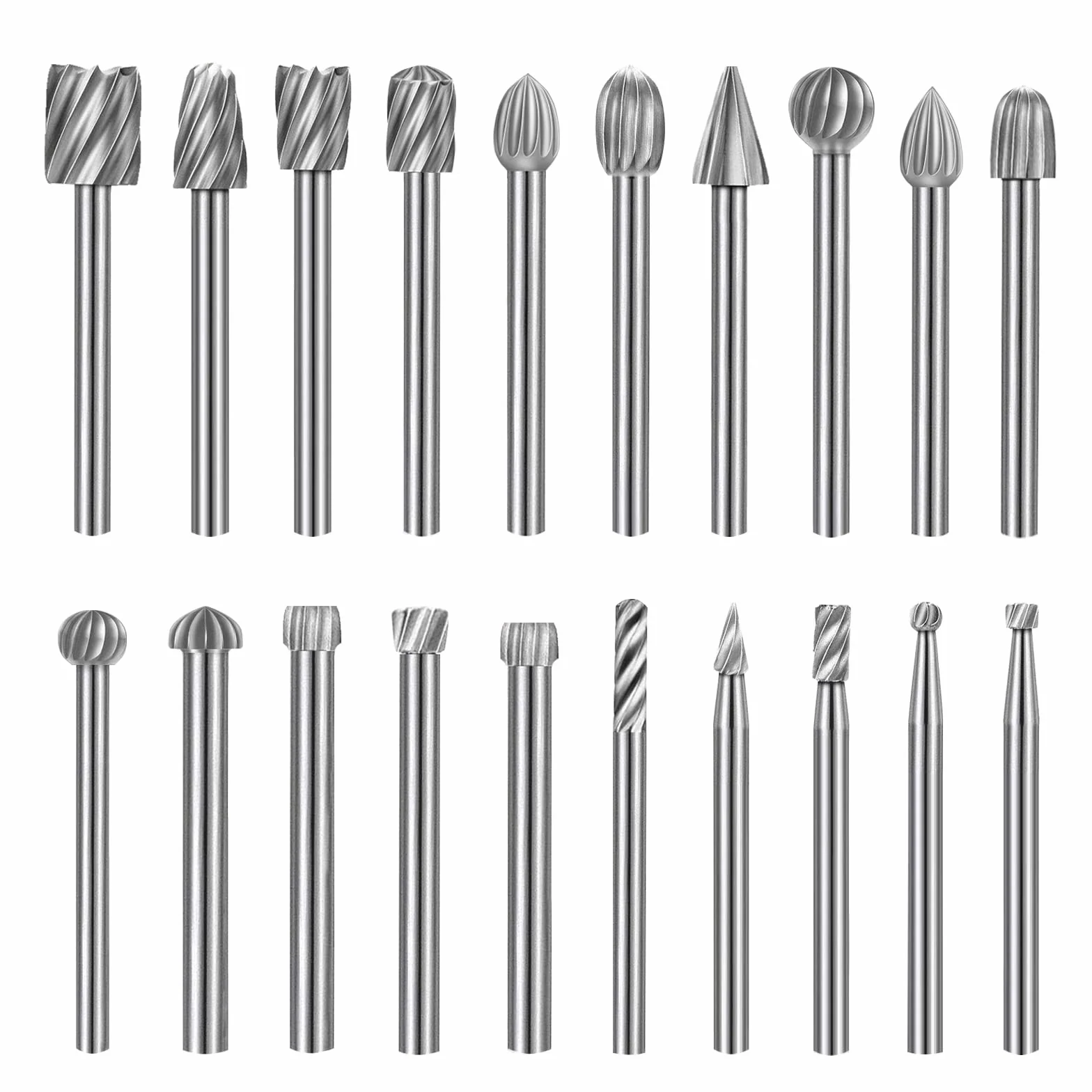 Zestaw wierteł HSS rzeźbiarskich 1/8 cala (3 mm) do obróbki drewna grawerowania