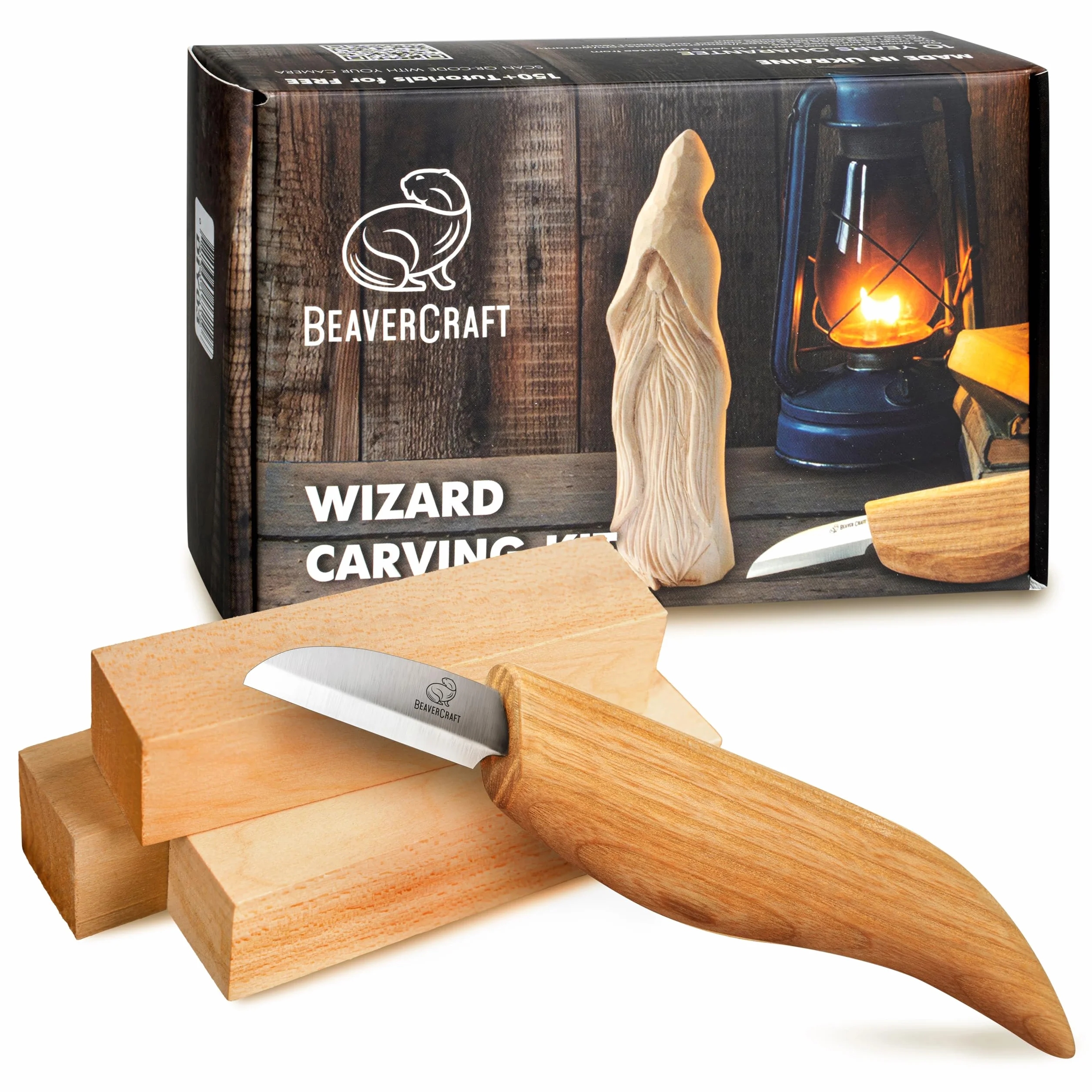 BeaverCraft Zestaw noży do rzeźbienia w drewnie DIY03 Wizard