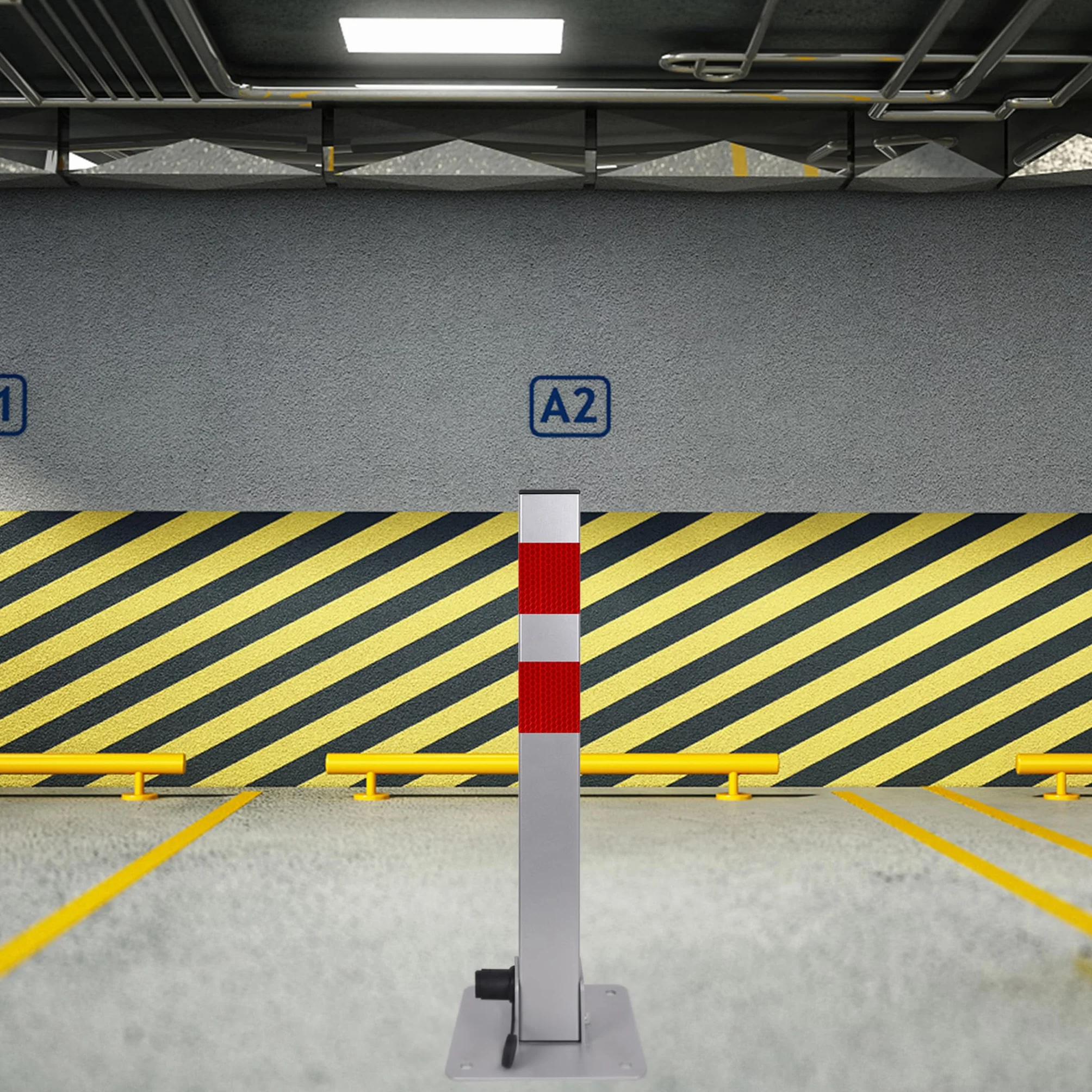 UISEBRT blokada parkingowa składana 3 klucze słupki odgradzające blokujące
