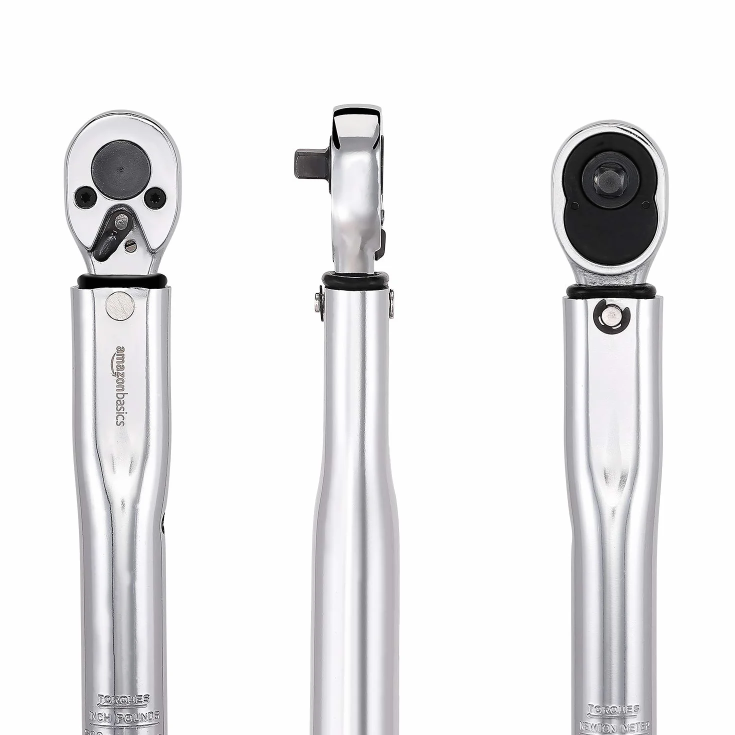 Amazon Basics Klucz dynamometryczny zatrzaskowy z napędem 1/4", 3,95-22,5 Nm