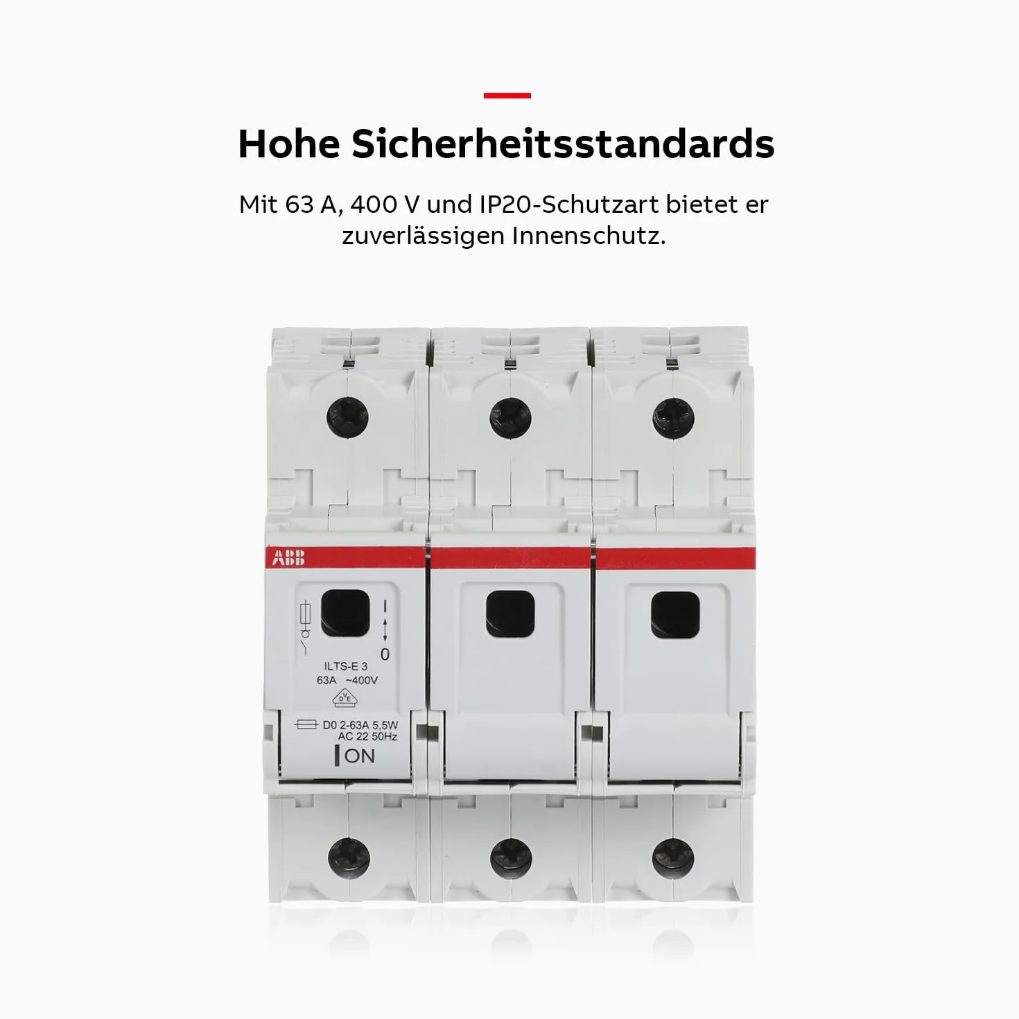 ABB ILTS-E 3-biegunowy odłącznik obciążenia 400 V 63 A biały