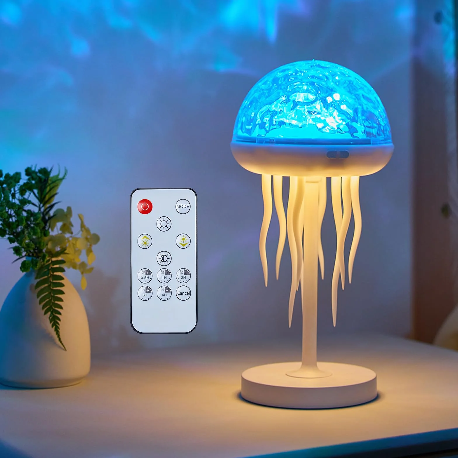 Lampa oceaniczna meduza z ruchomymi nogami lampka nocna