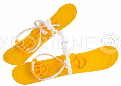 MARMAT SKI narty dziecięce + kijki narciarskie dla dzieci, 5 kolorów, 40 cm, żółte