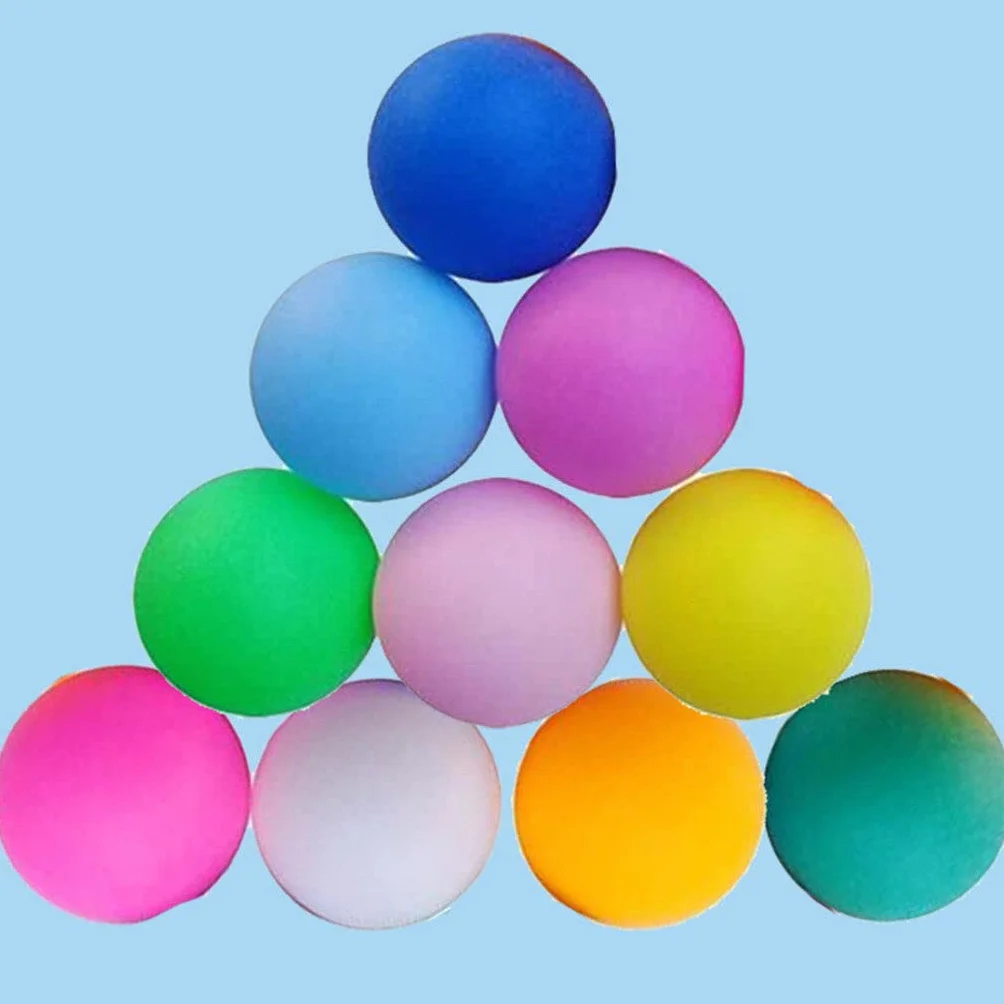 Standardowe piłki do ping-ponga 40 mm Grind wielokrotnego użytku plastikowa piłka do tenisa stołowego kolorowe piłki do ping-ponga losowy kolor 12 szt