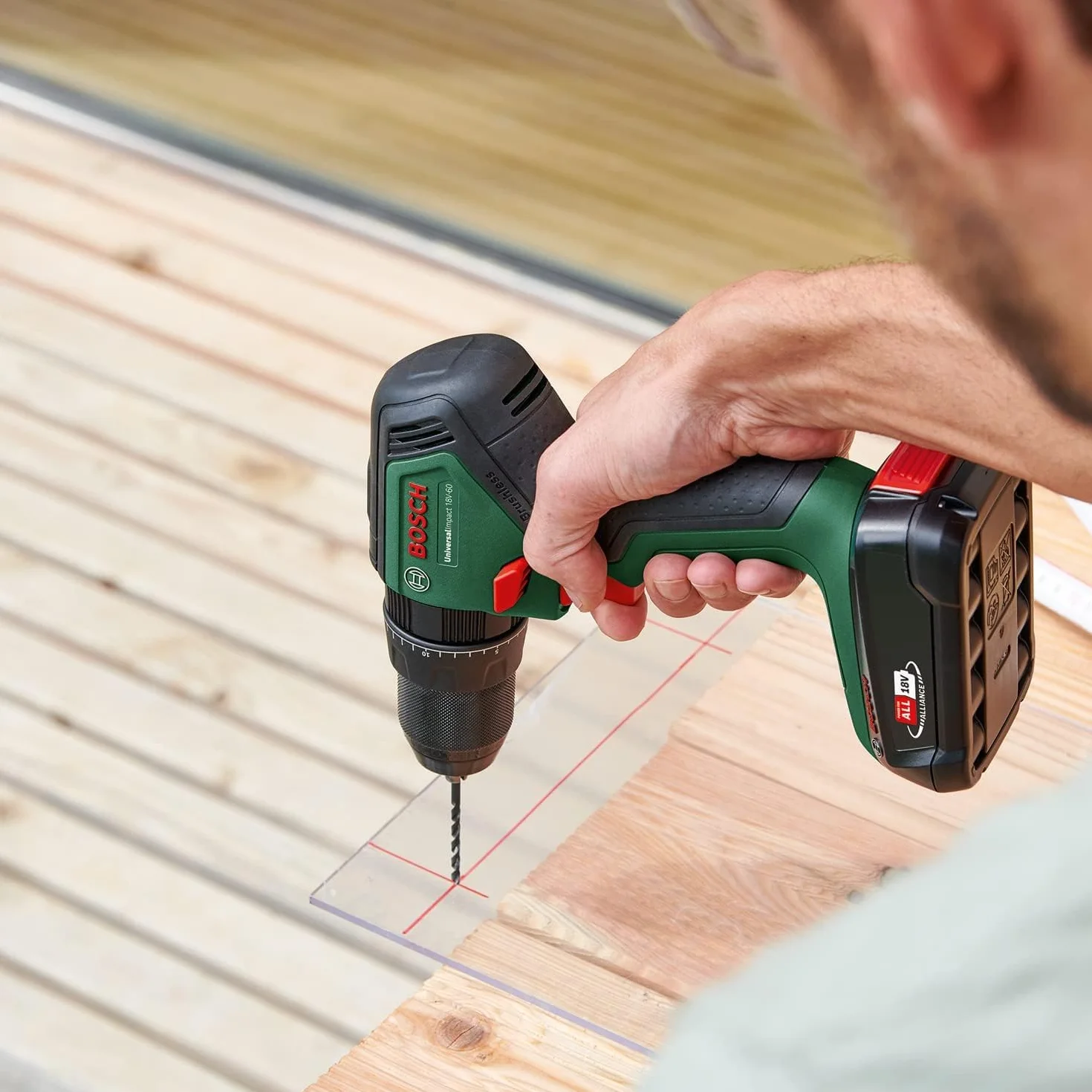Bosch Universalimpact 18V-60 Wiertarka, 5,6 x 16,5 x 23,2 cm, 1 kg